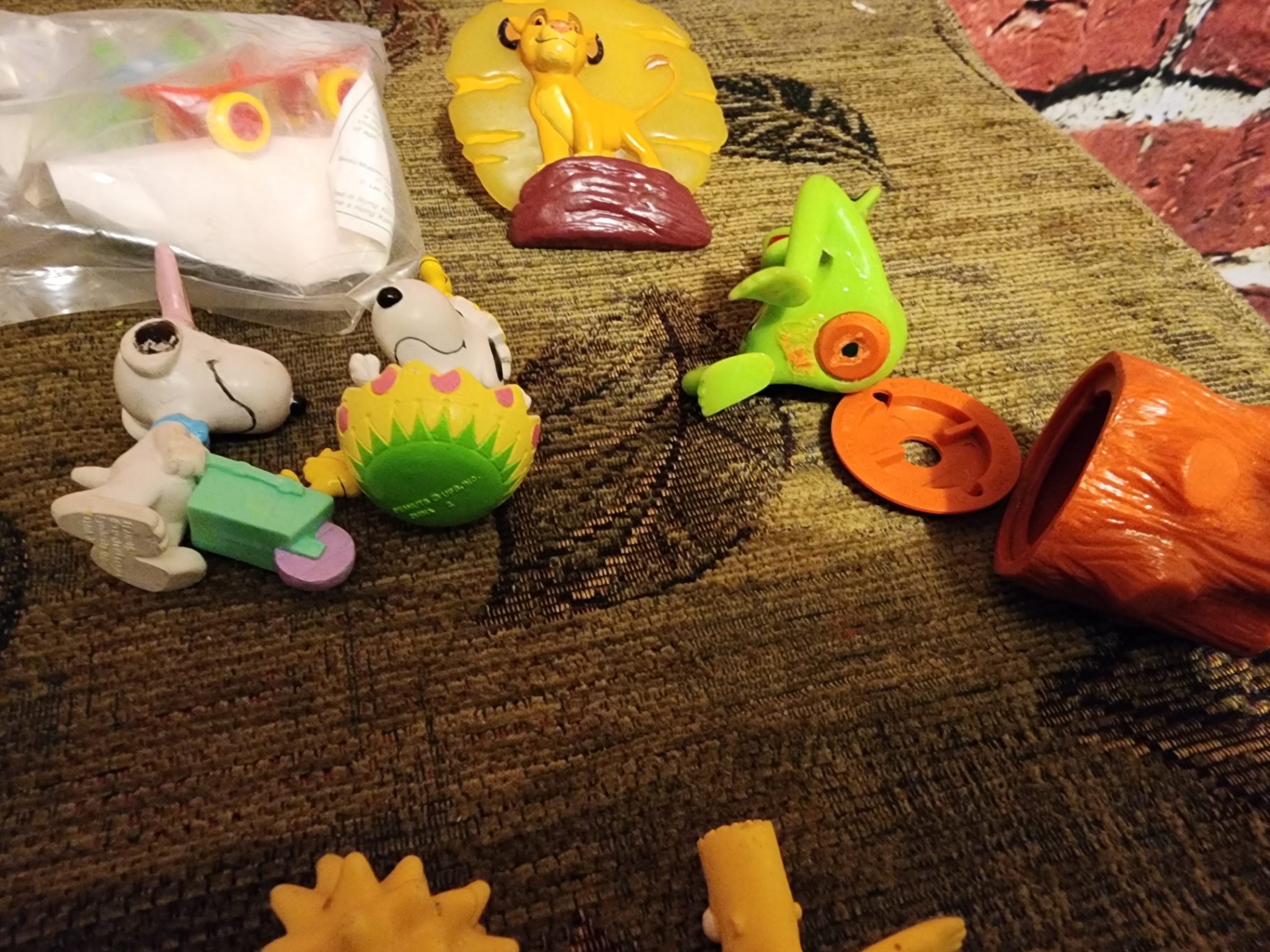 Assorted plastic cartoon character figurines and accessories - image 4 of 12