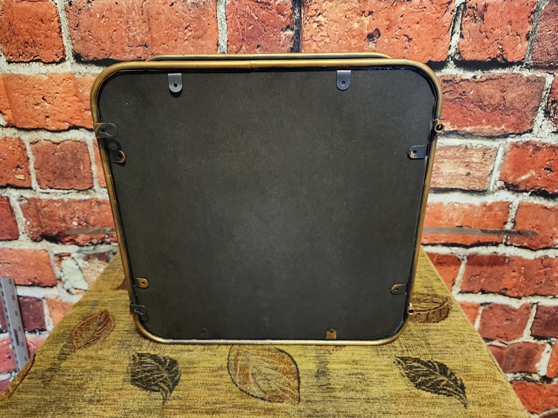 Vintage metal square case with brass trim (Moe's Canada) - image 8 of 17