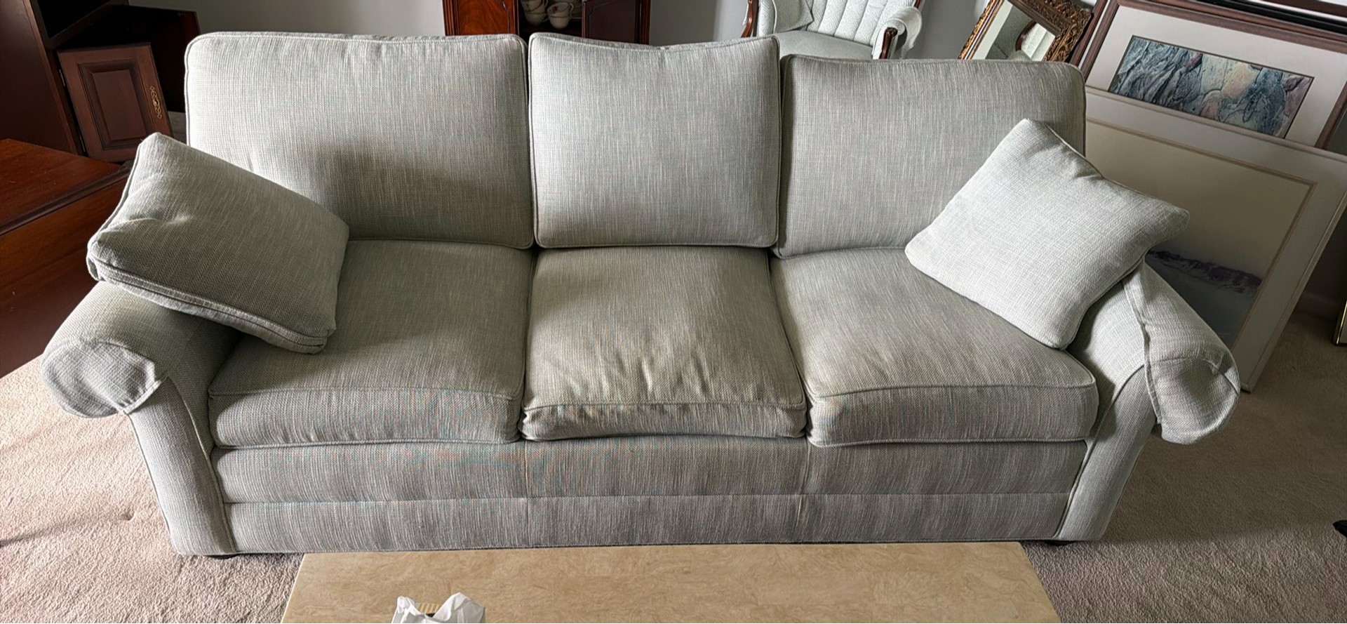 Light Gray Three-Seat Sofa - image 1 of 3