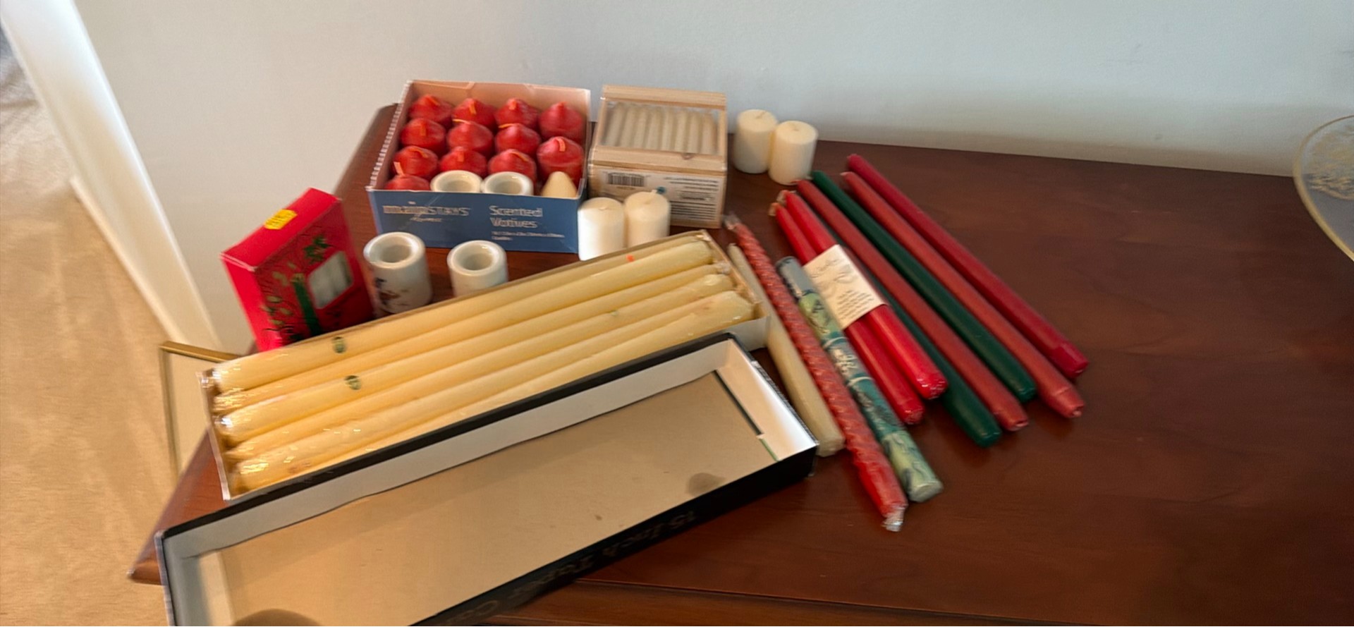 Assorted Candles and Candle Holders - image 1 of 3