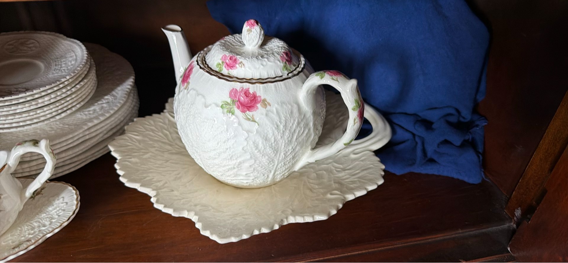 Assorted White Ceramic Dinnerware and Tea Service Set - image 4 of 5