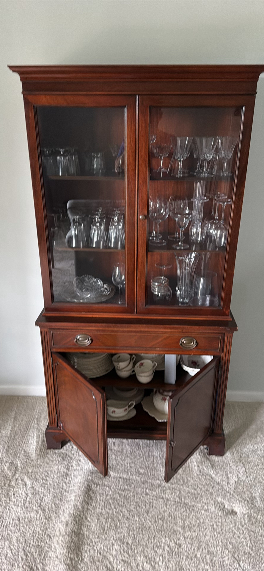 Wood China Cabinet - image 2 of 3