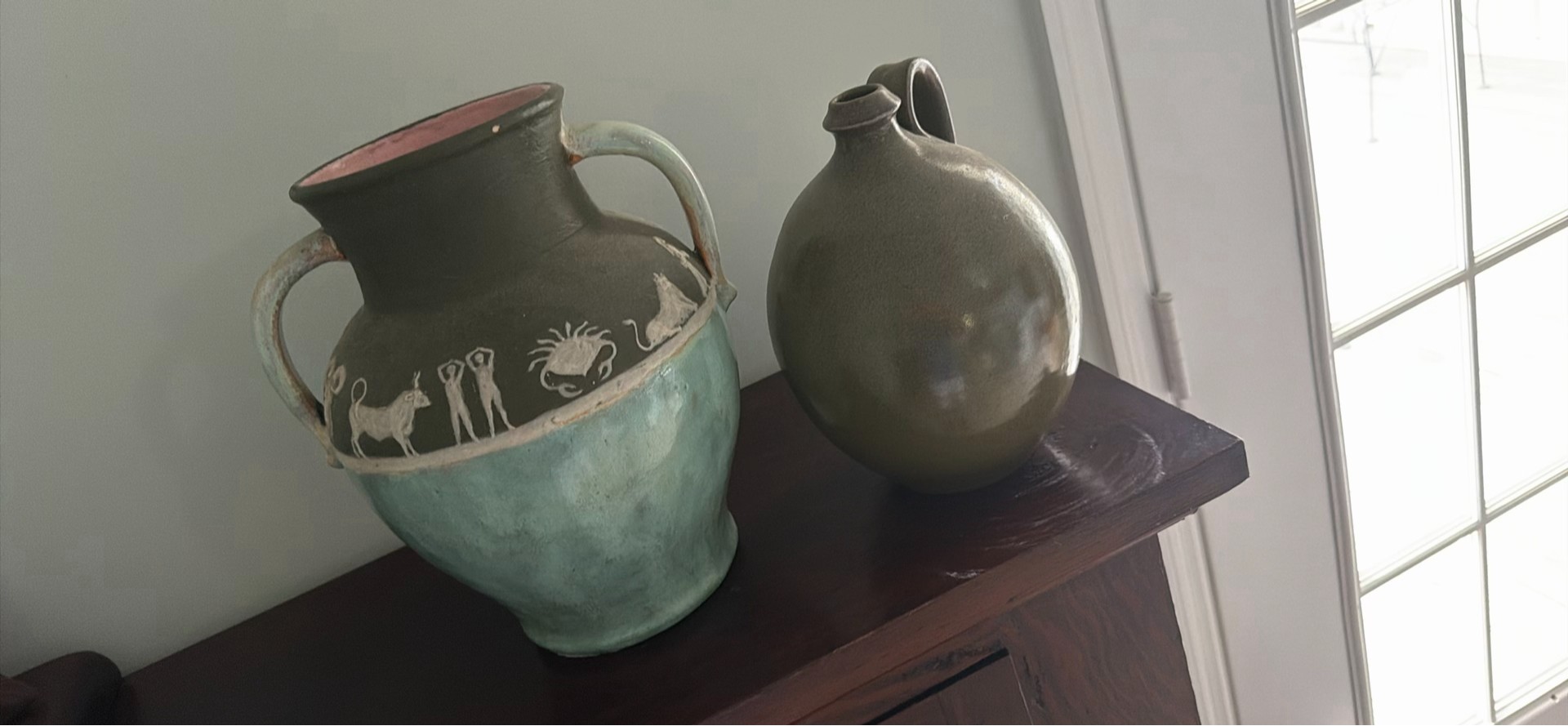 Two Decorative Ceramic Vases - image 2 of 3