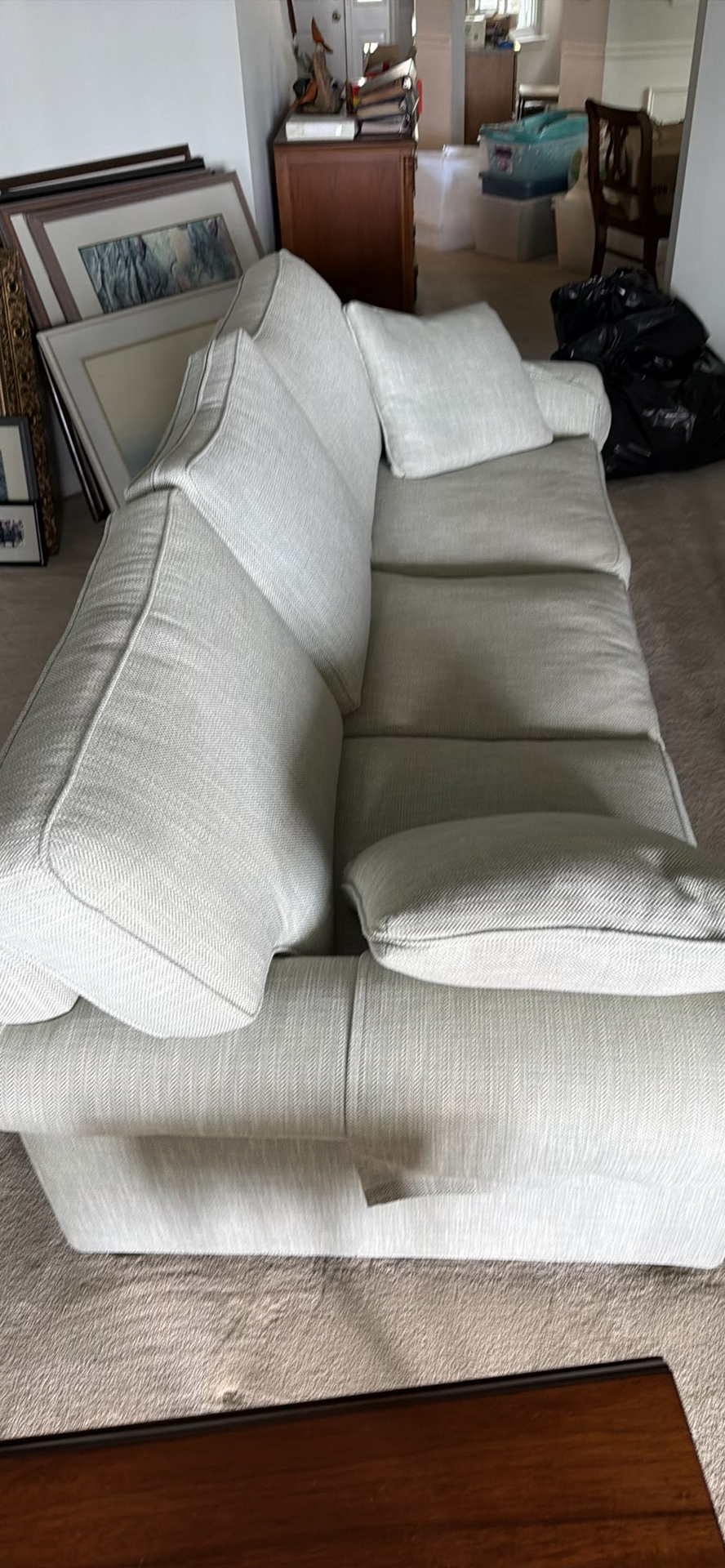 Light Gray Three-Seat Sofa - image 3 of 3