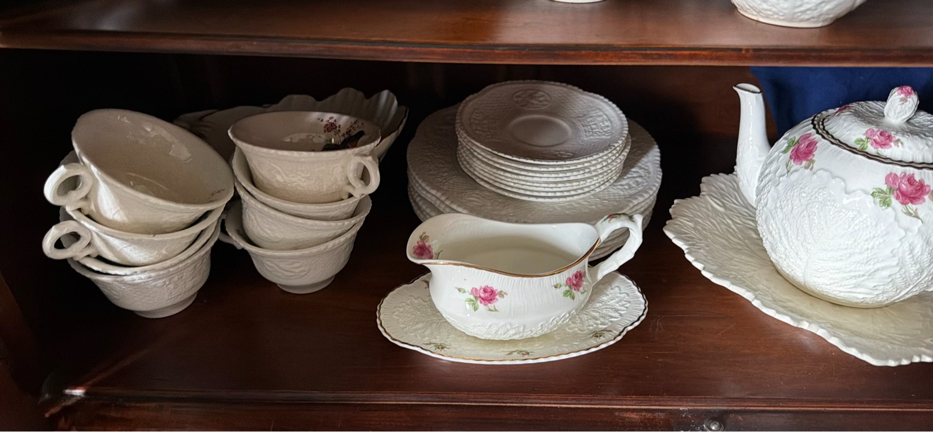 Assorted White Ceramic Dinnerware and Tea Service Set - image 3 of 5