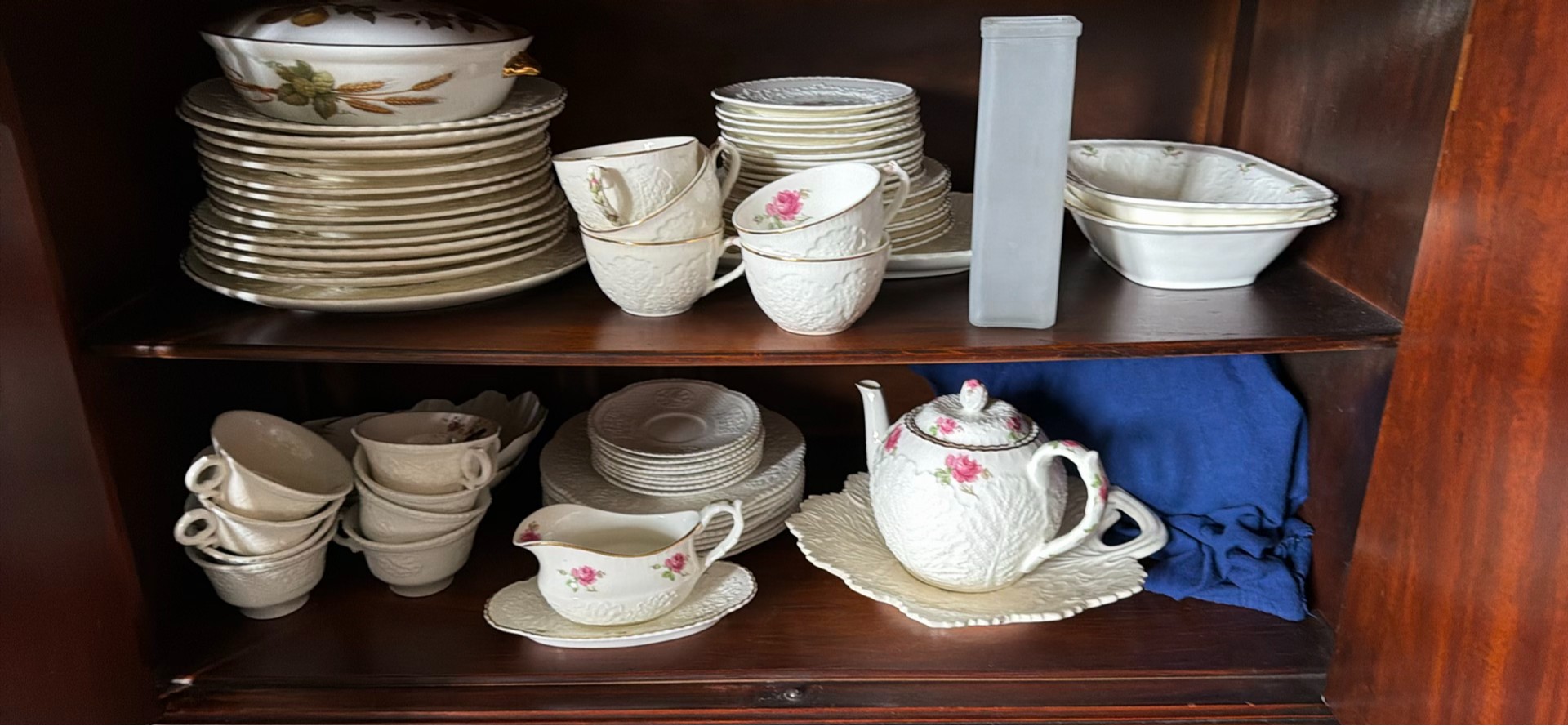 Assorted White Ceramic Dinnerware and Tea Service Set - image 2 of 5