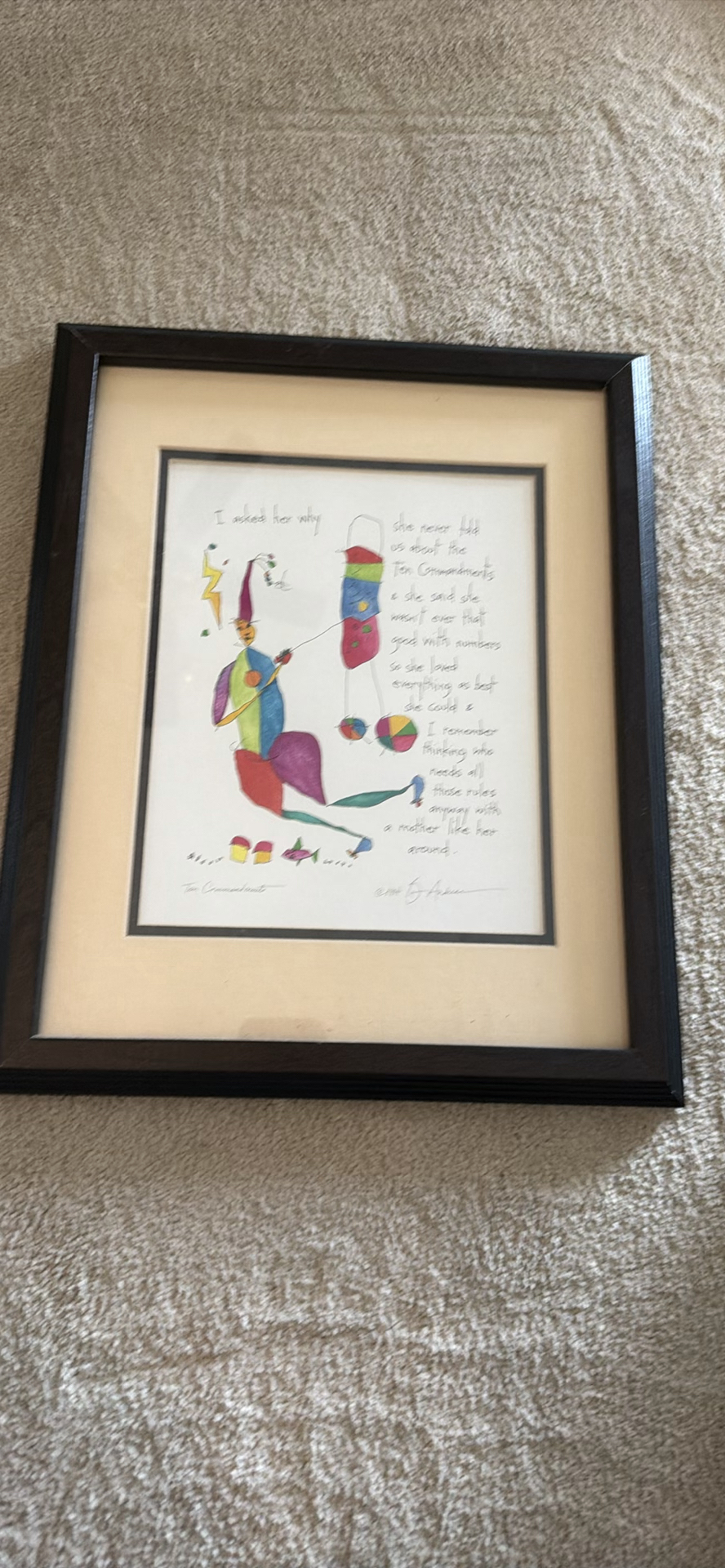 Framed Abstract Artwork Print - image 2 of 2