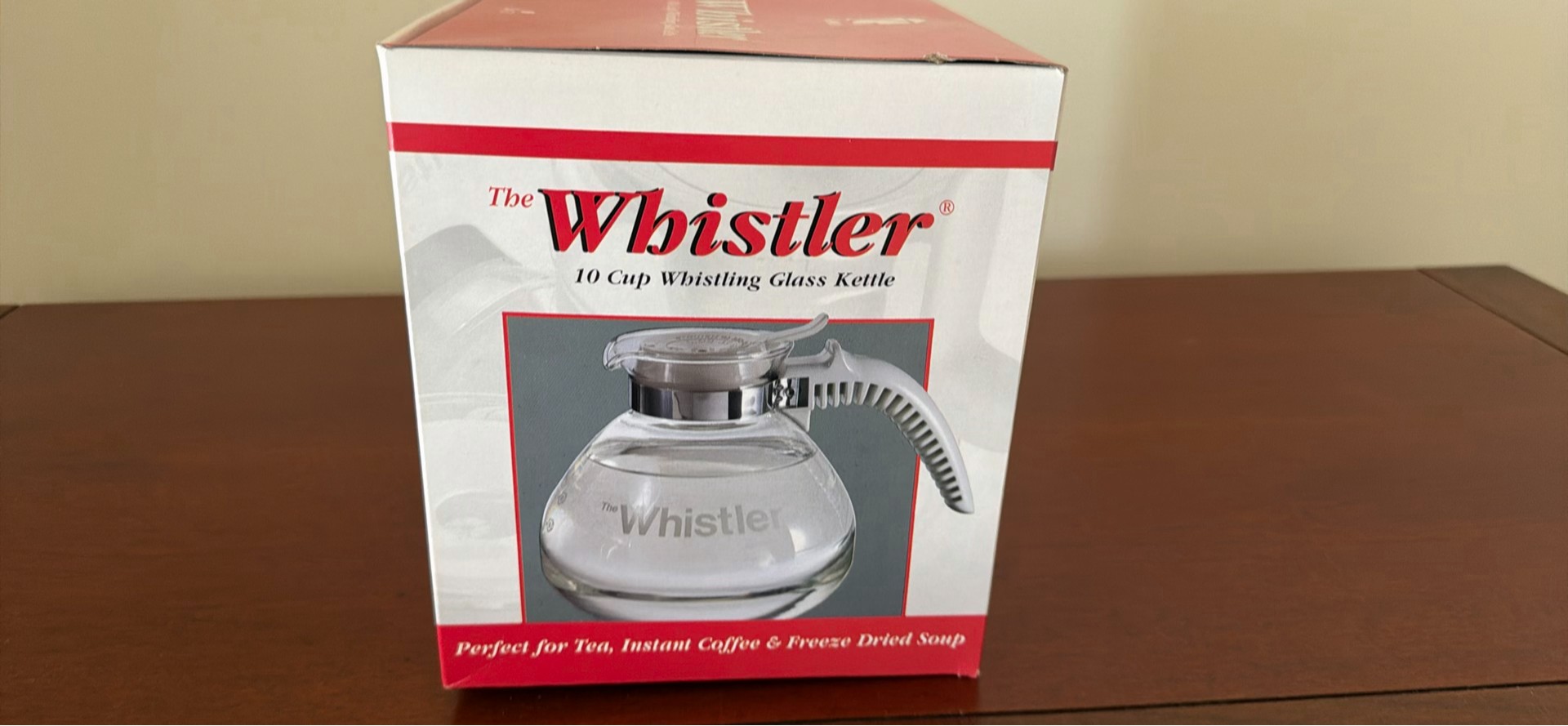 Genco The Whistler 10 Cup Whistling Glass Kettle - image 2 of 3