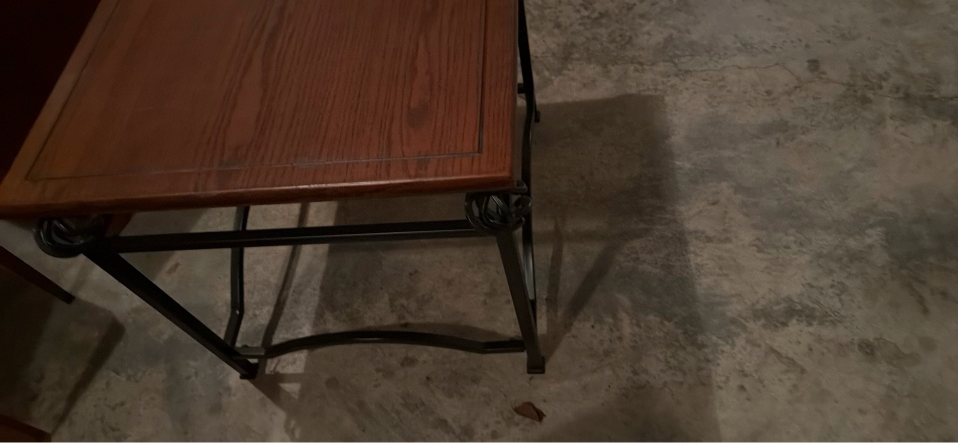Wood and Metal End Table - image 3 of 3