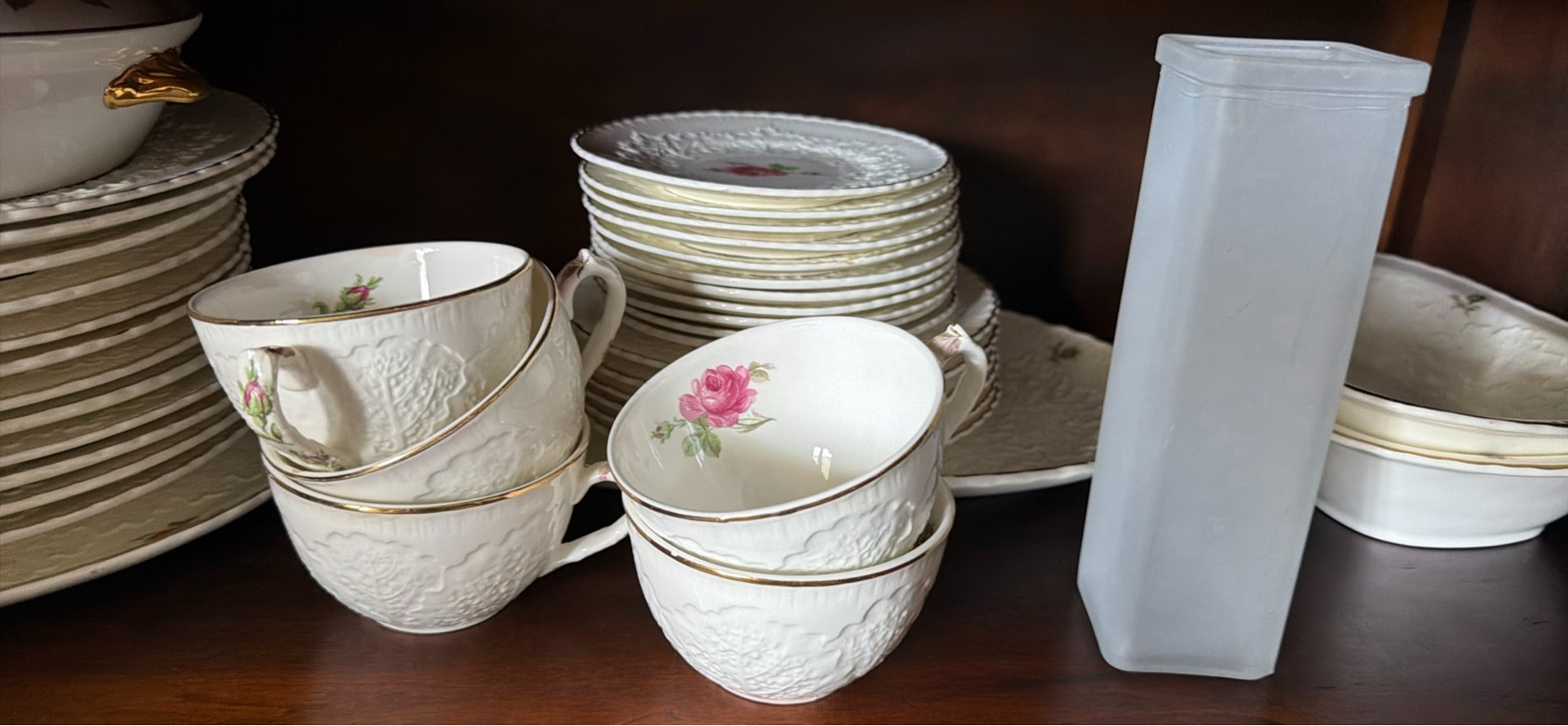 Assorted White Ceramic Dinnerware and Tea Service Set - image 5 of 5
