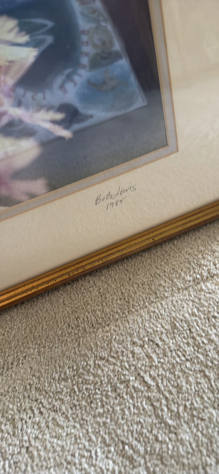 Two Framed Floral Art Prints - image 4 of 4