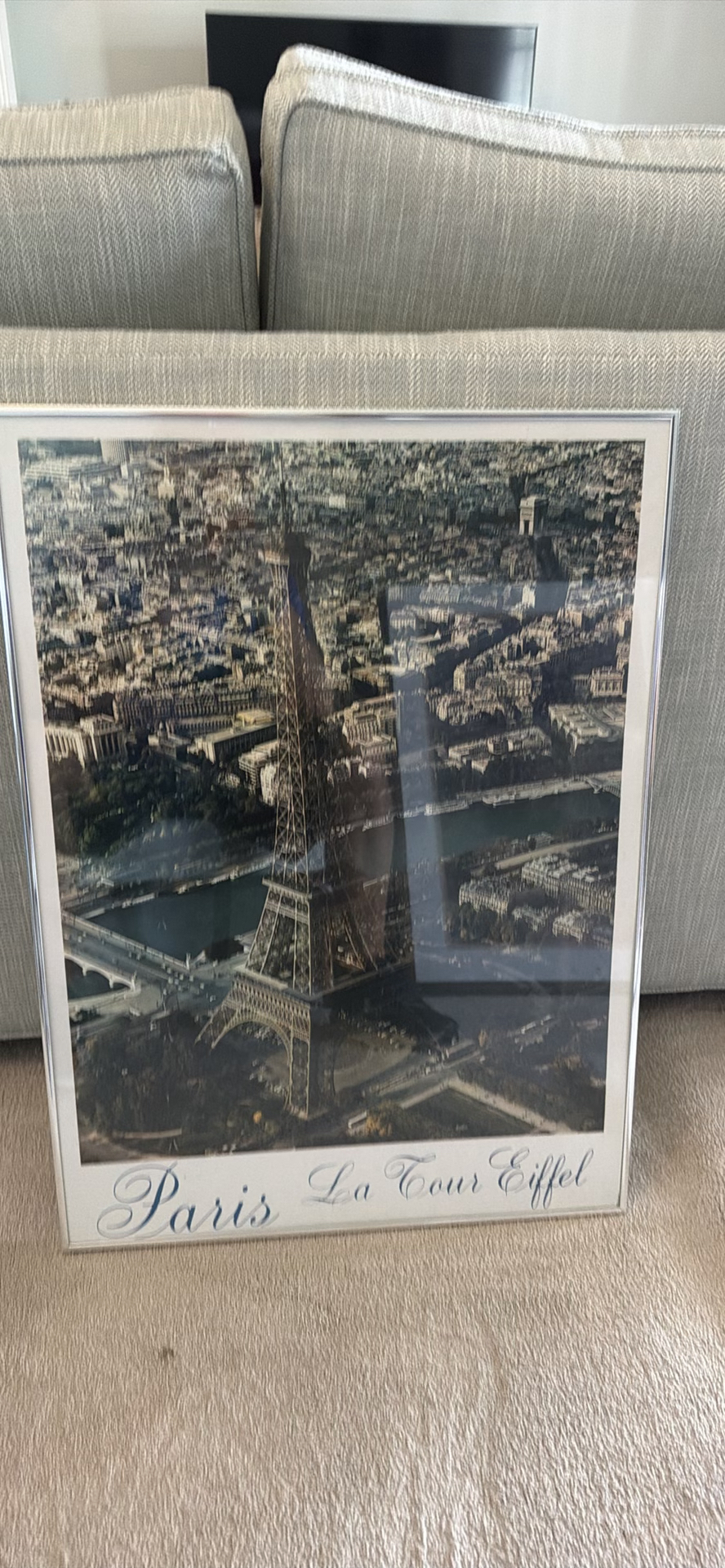Framed Paris Eiffel Tower Print - image 2 of 2