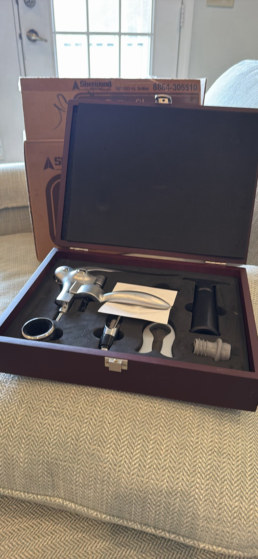 Wine Opener and Accessories Set in Wooden Case - image 2 of 2