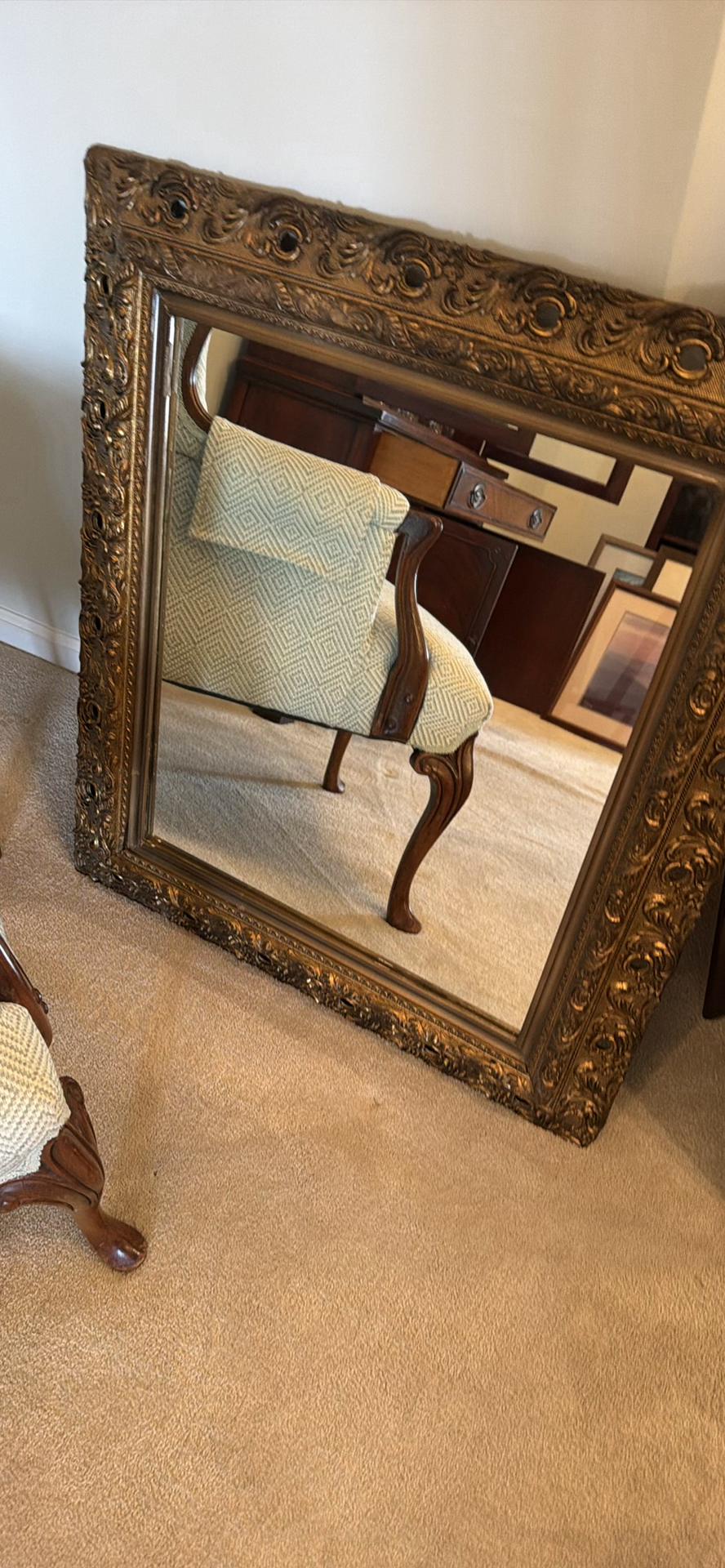 Ornate Framed Wall Mirror - image 1 of 2