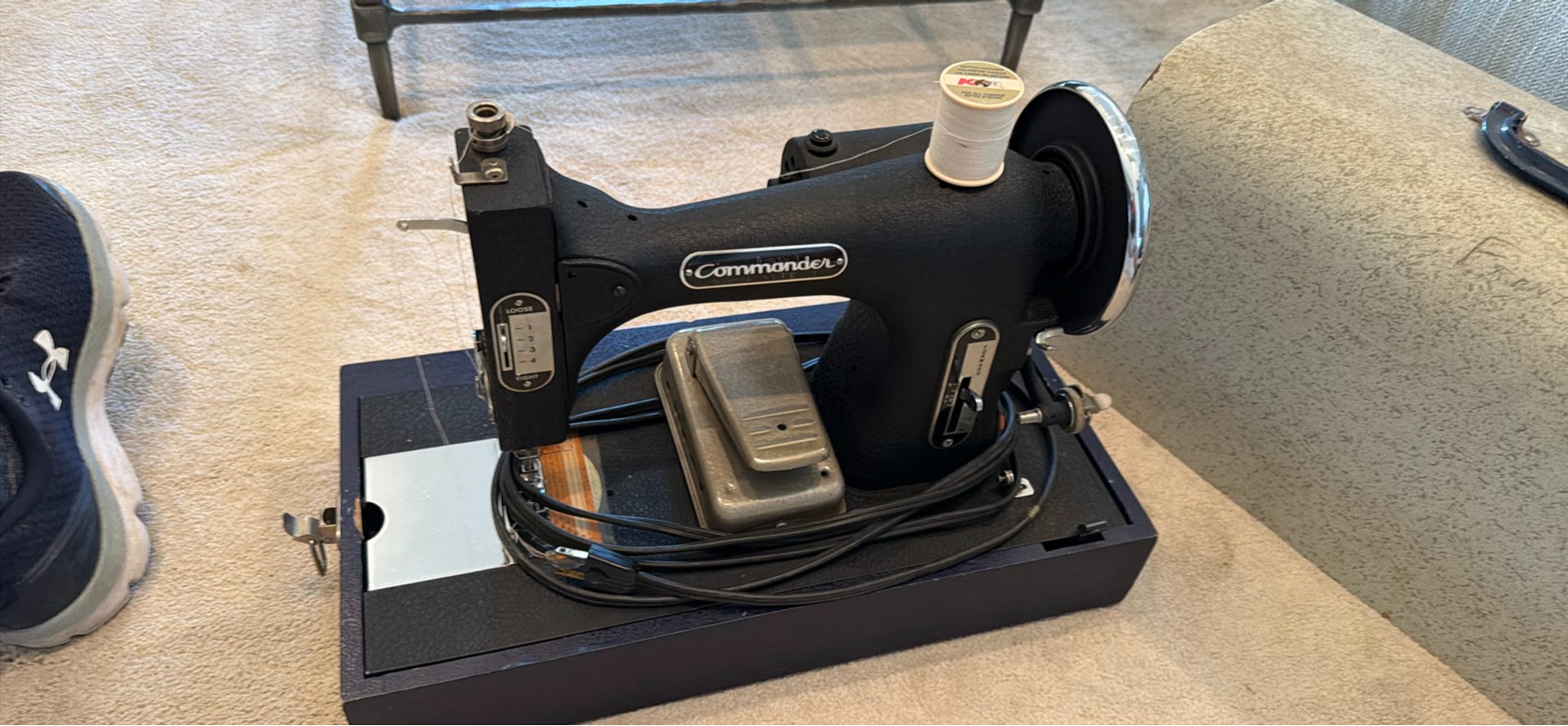Commander Sewing Machine with Foot Pedal and Case - image 1 of 3