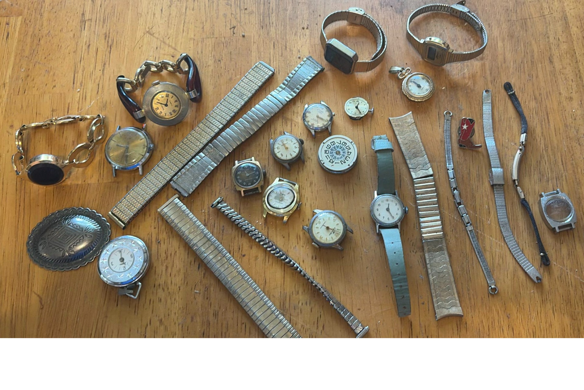 Assorted vintage watches and watch bands - image 1 of 8