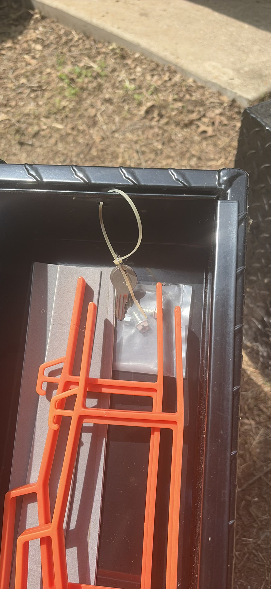 Tradesman Diamond-Plate Tool Boxes with Orange Internal Rack - image 6 of 7
