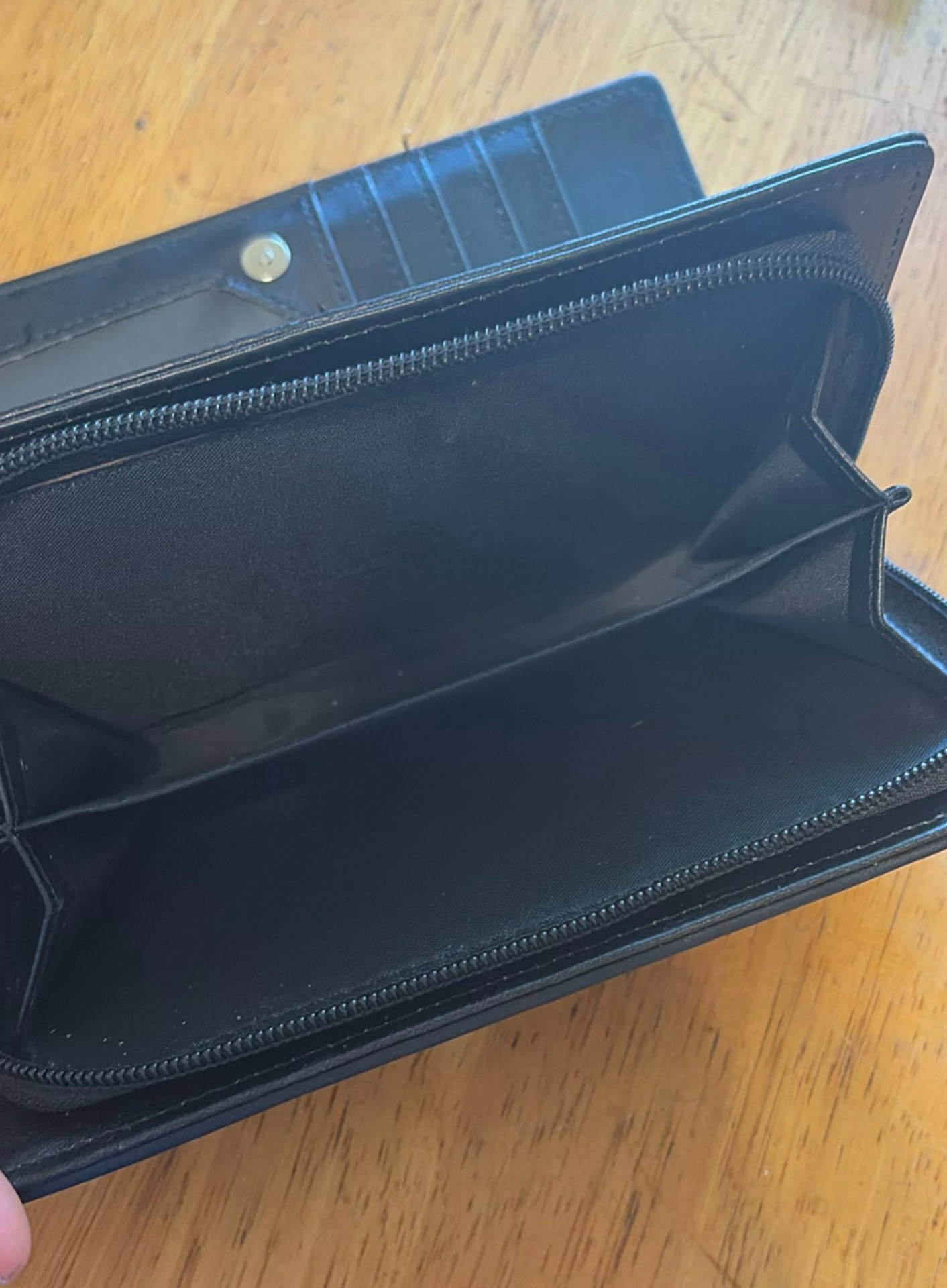Leather Bible in zippered wallet-style case - image 3 of 4