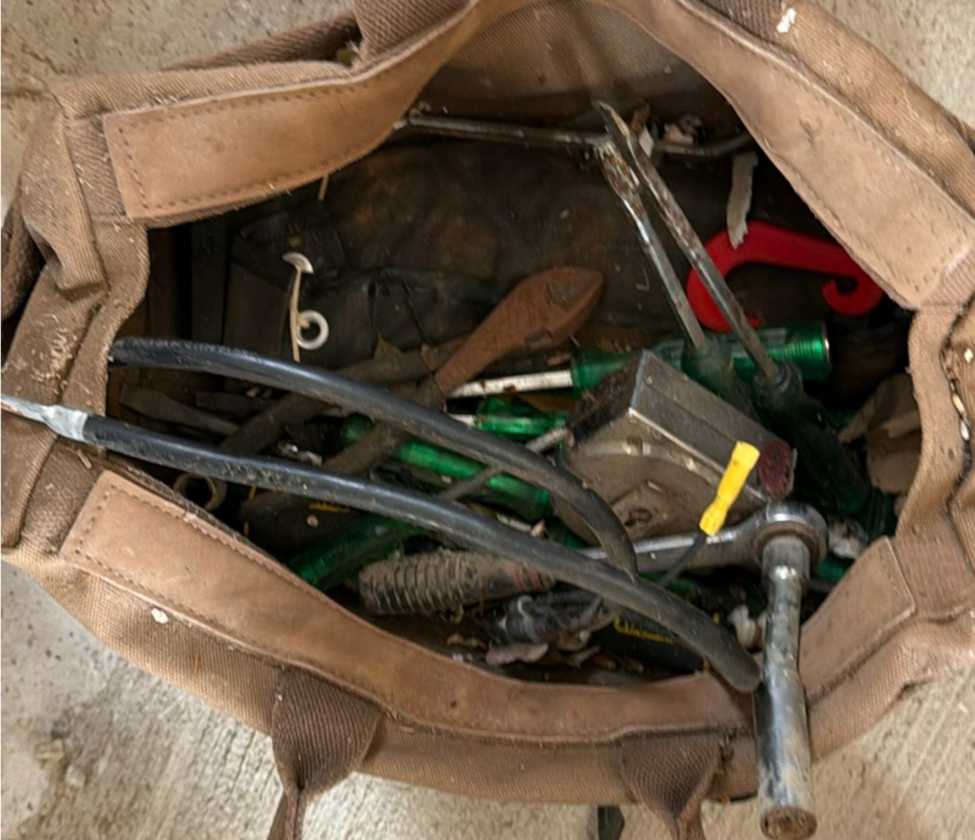 Assorted Hand Tools, Wrenches, Tool Bag and Ladders - image 3 of 7