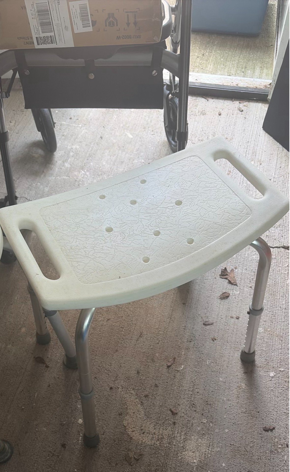 Rollator walker with seating, stools, and toilet seat riser box - image 3 of 9