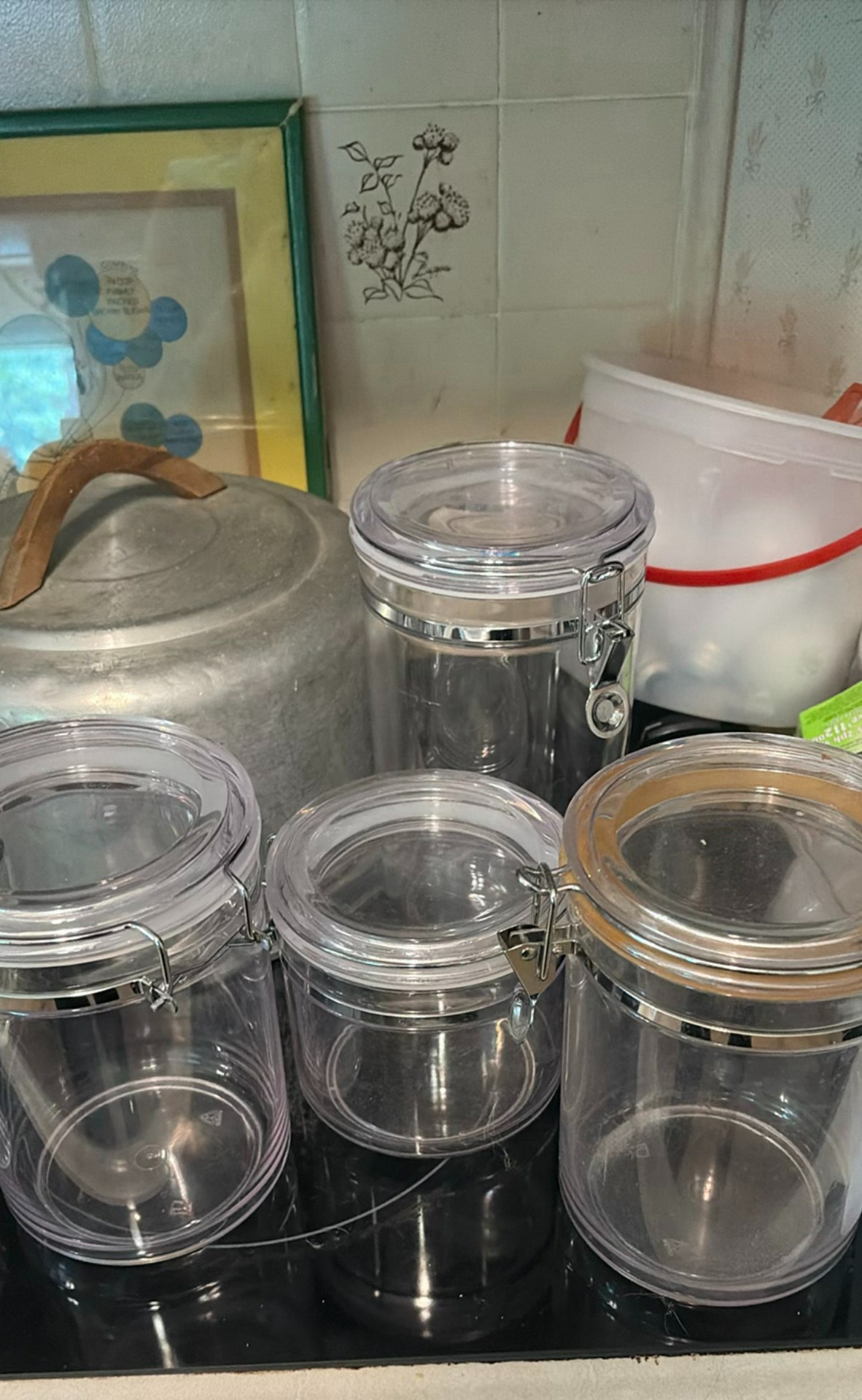 Assorted Kitchenware and Glassware with Storage Jars and Tools - image 7 of 15