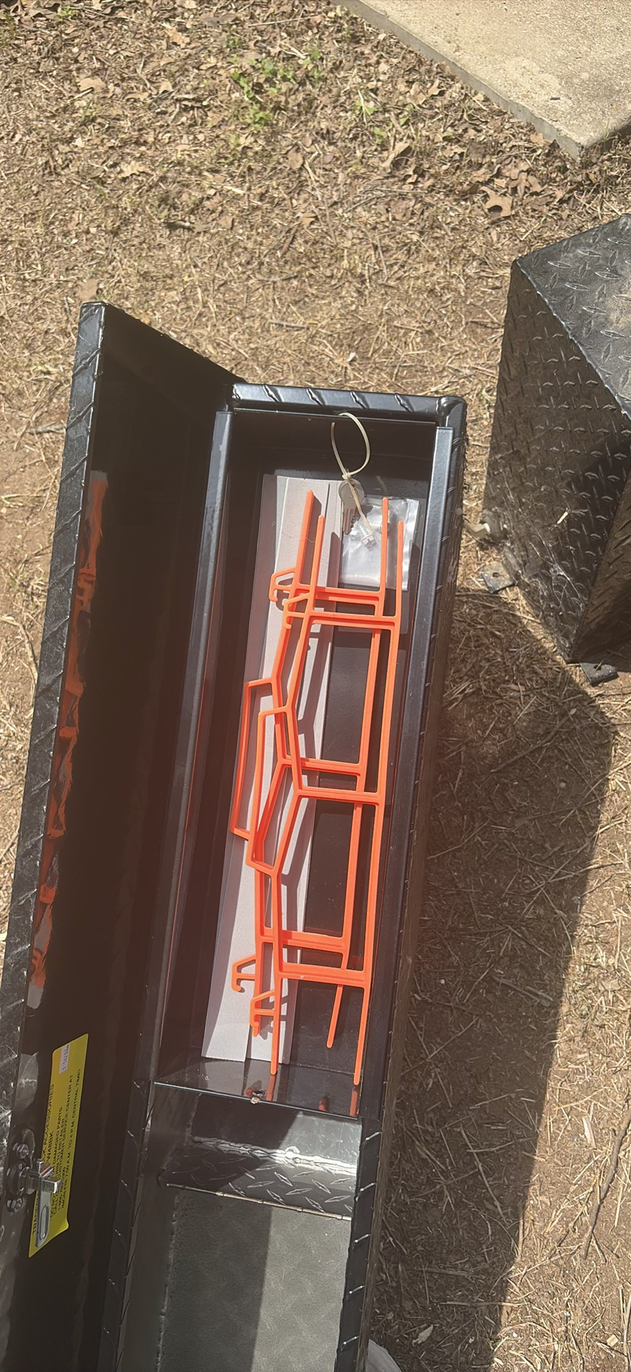 Tradesman Diamond-Plate Tool Boxes with Orange Internal Rack - image 7 of 7