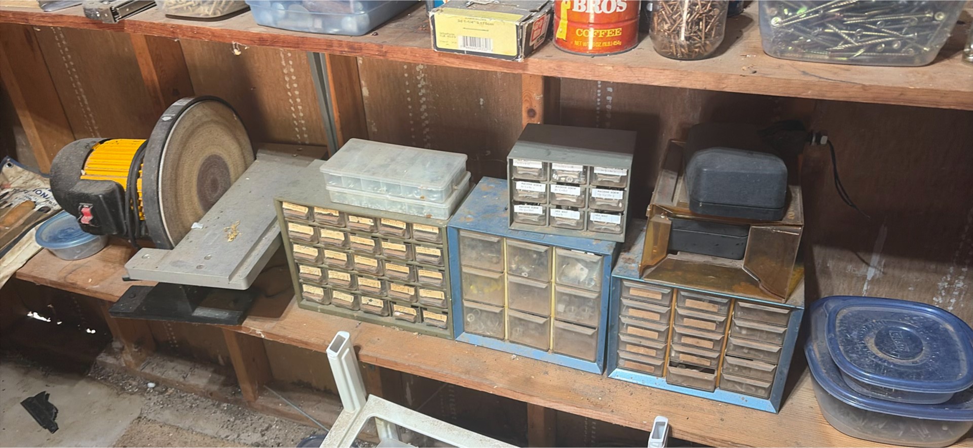 Garage workshop with power tools and hardware storage - image 6 of 18