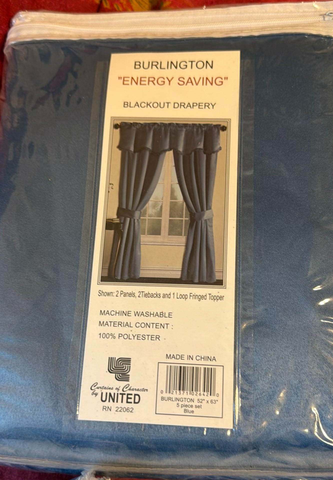 Blue MyPillow bedding and Burlington blackout drapery - image 4 of 5