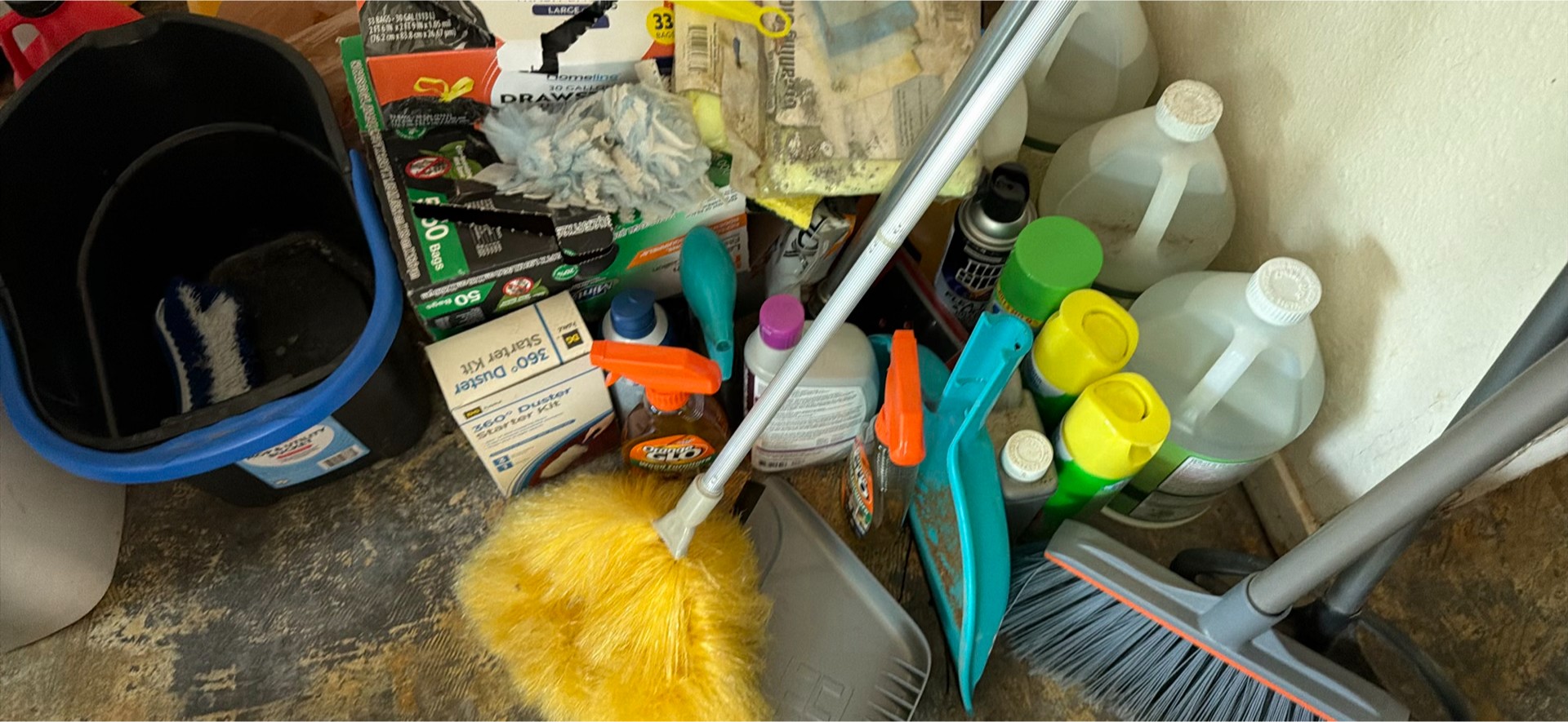 Assorted Cleaning Supplies and Household Tools - image 1 of 5
