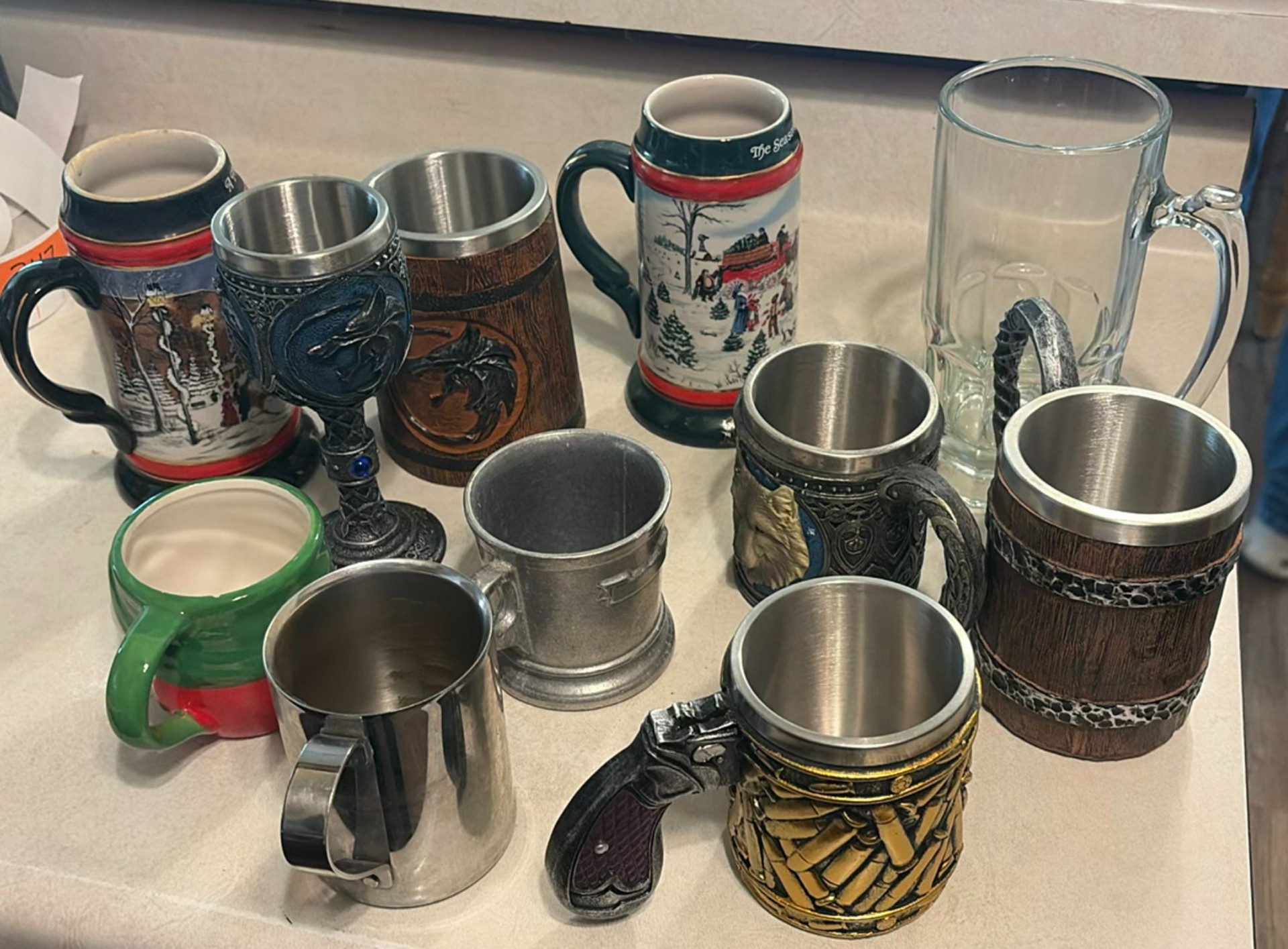 Assorted beer steins and mugs - image 1 of 13