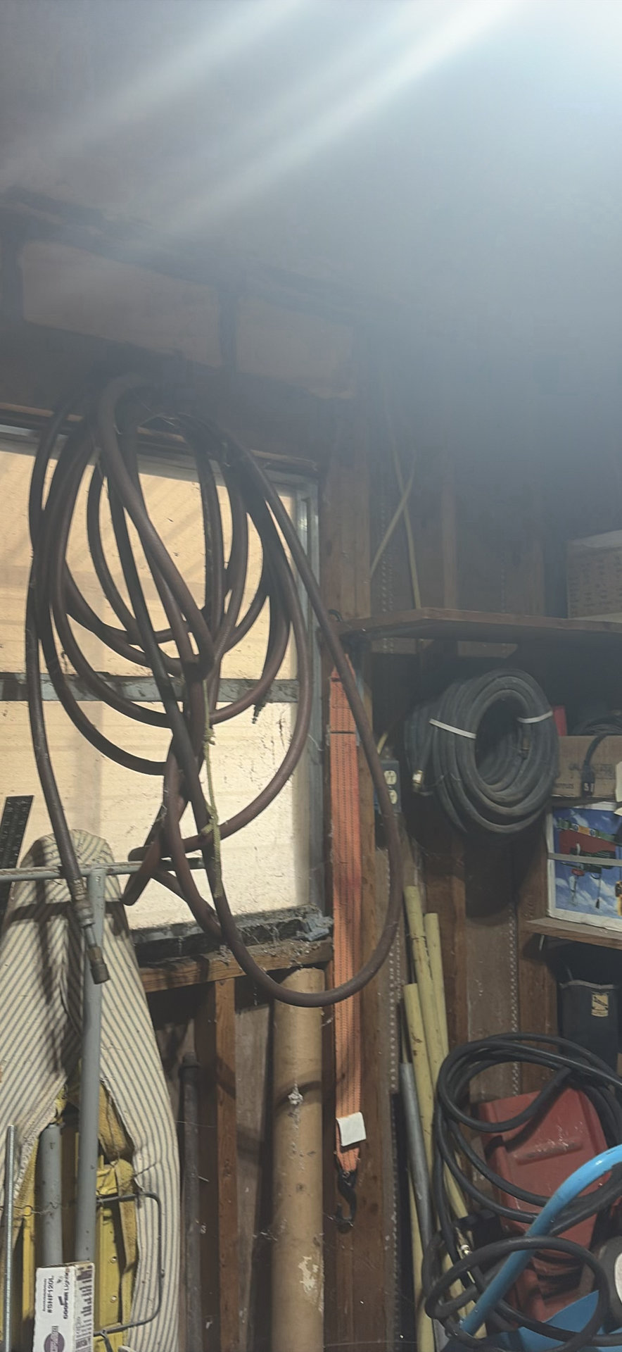 workshop tools with hoses, cords, and hardware - image 3 of 13