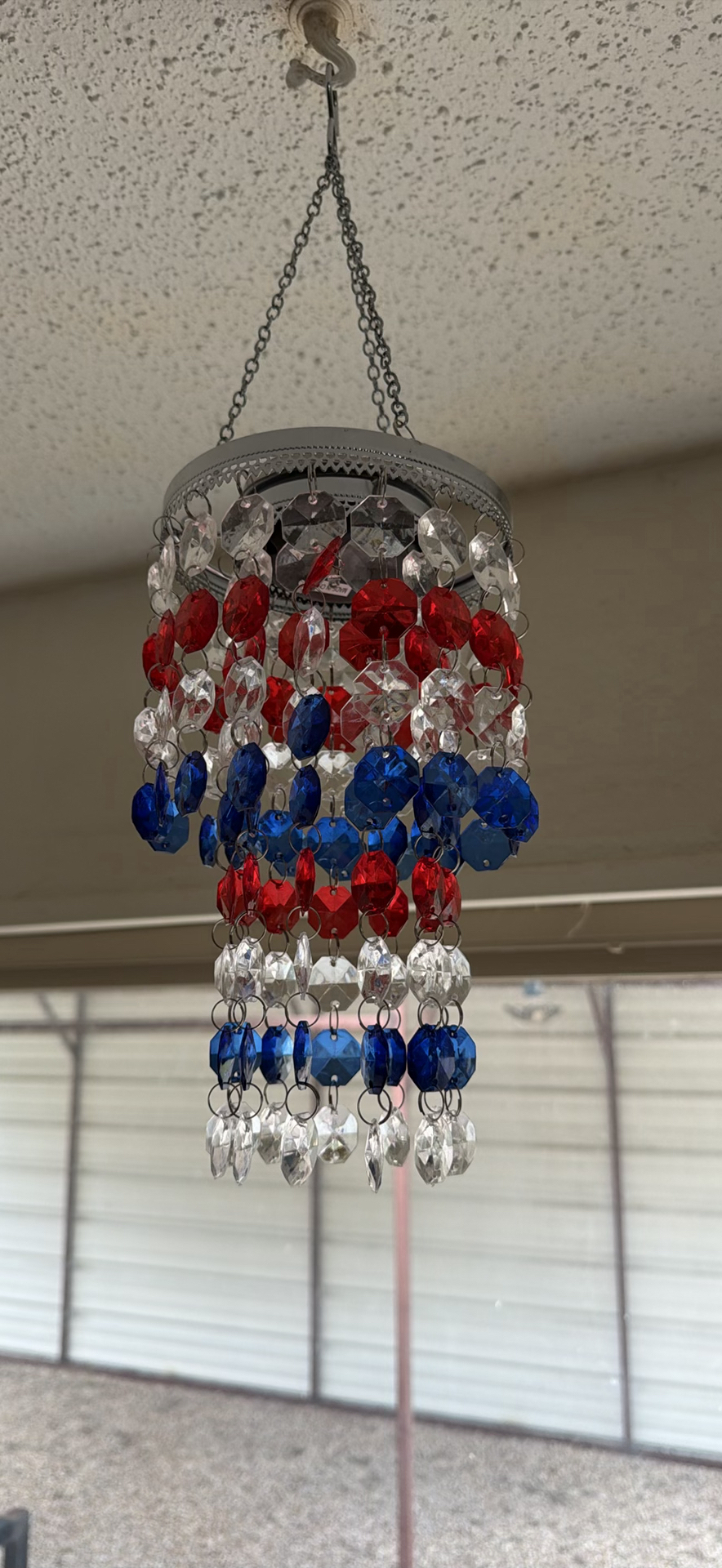 Queen-size heated blanket boxes and a beaded crystal chandelier - image 7 of 8