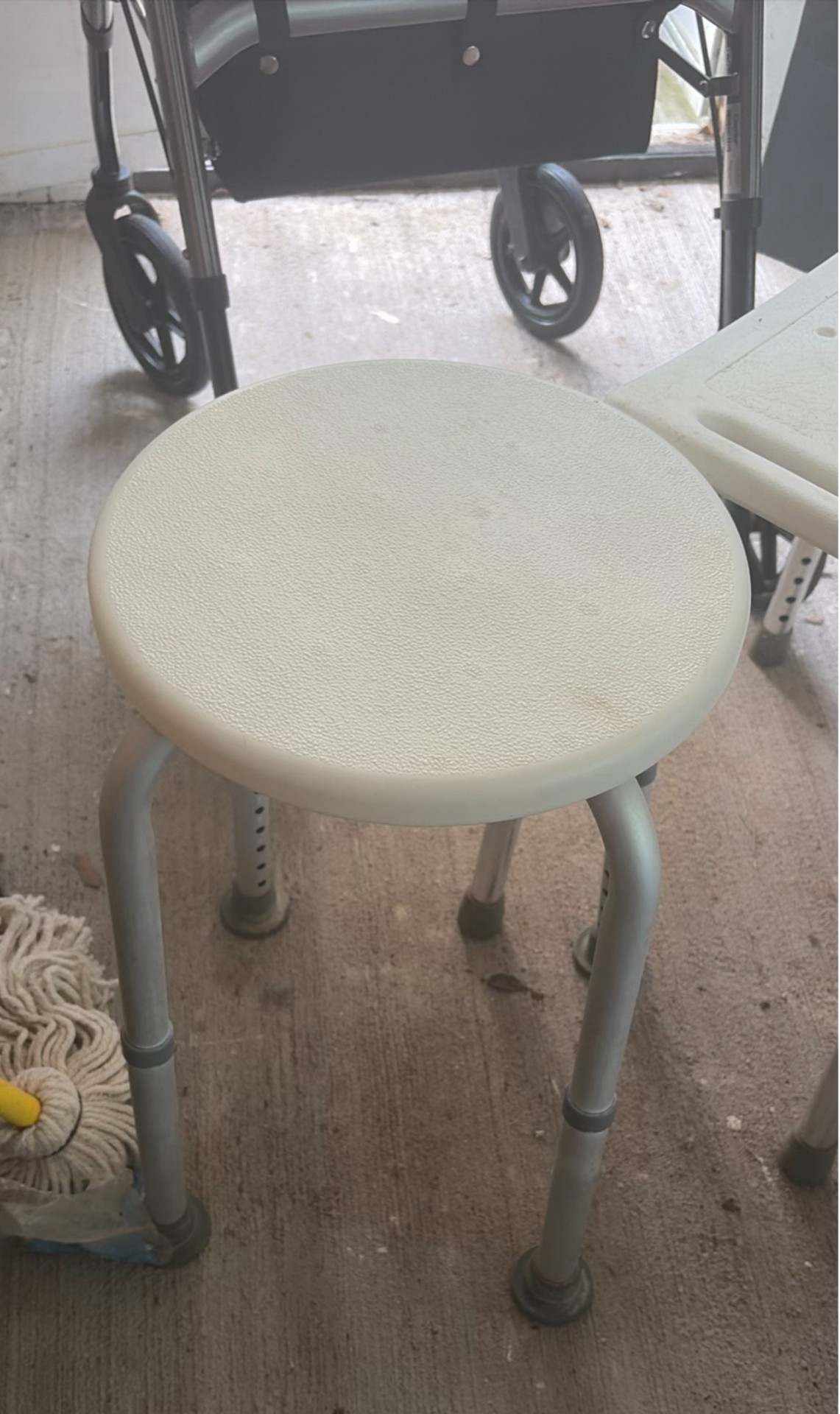 Rollator walker with seating, stools, and toilet seat riser box - image 2 of 9