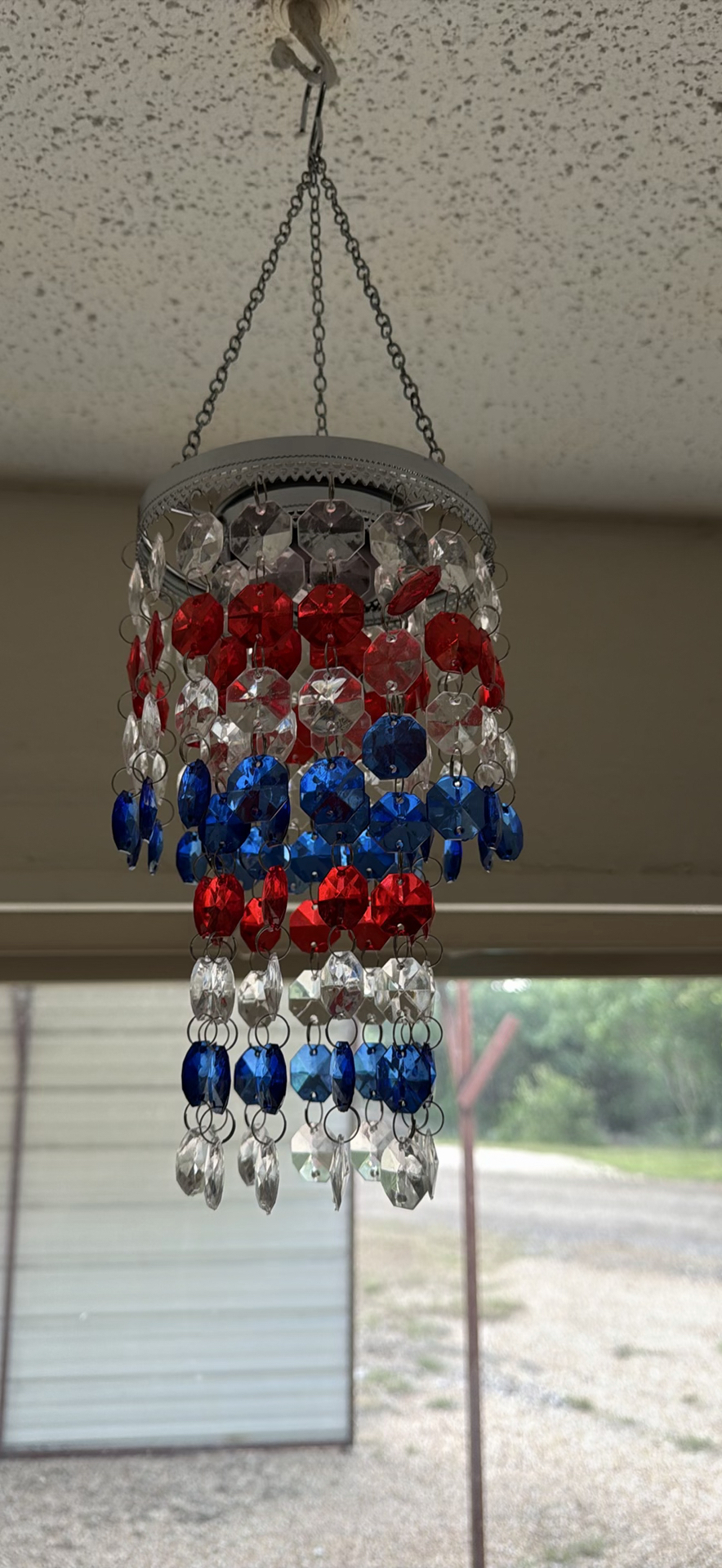 Queen-size heated blanket boxes and a beaded crystal chandelier - image 6 of 8