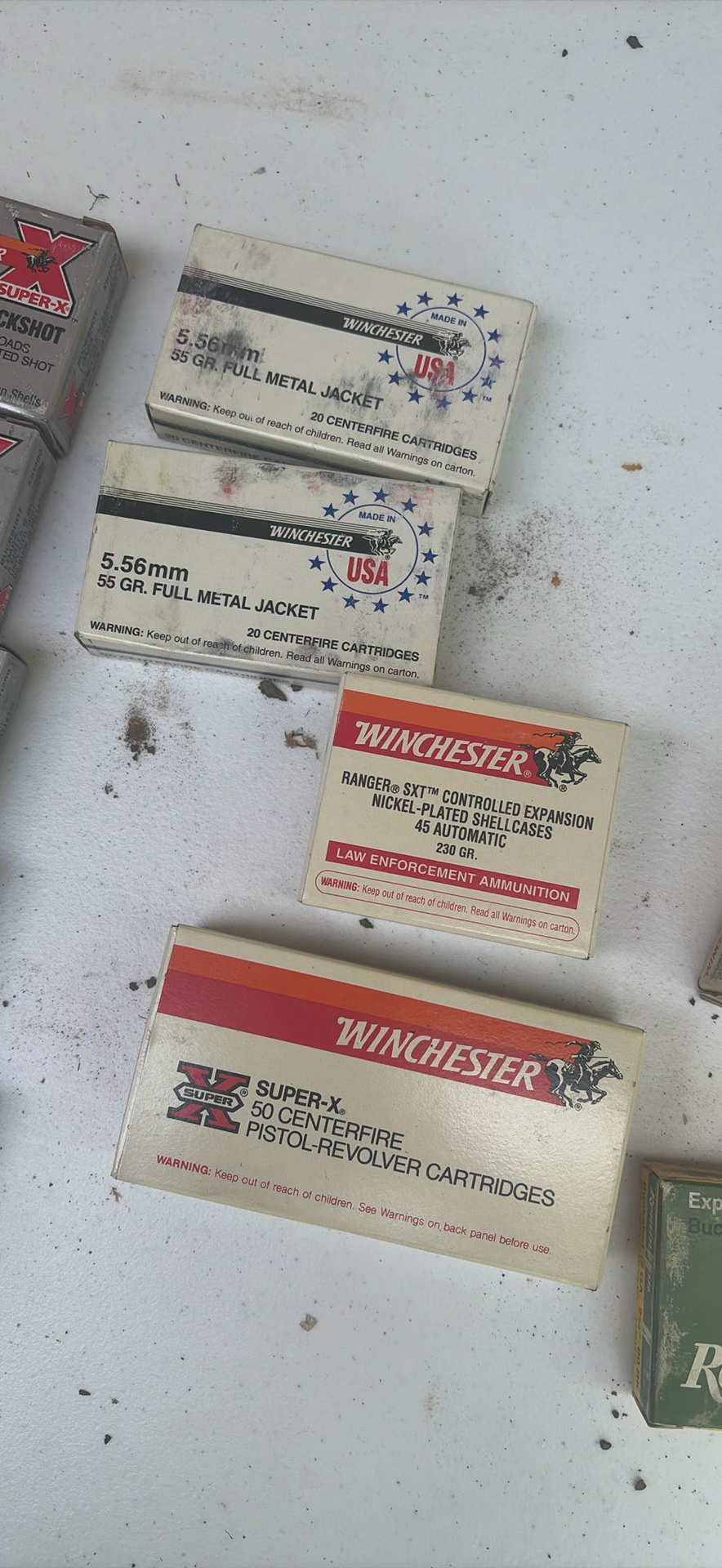 Assorted Winchester and Remington ammunition boxes and storage case - image 8 of 13