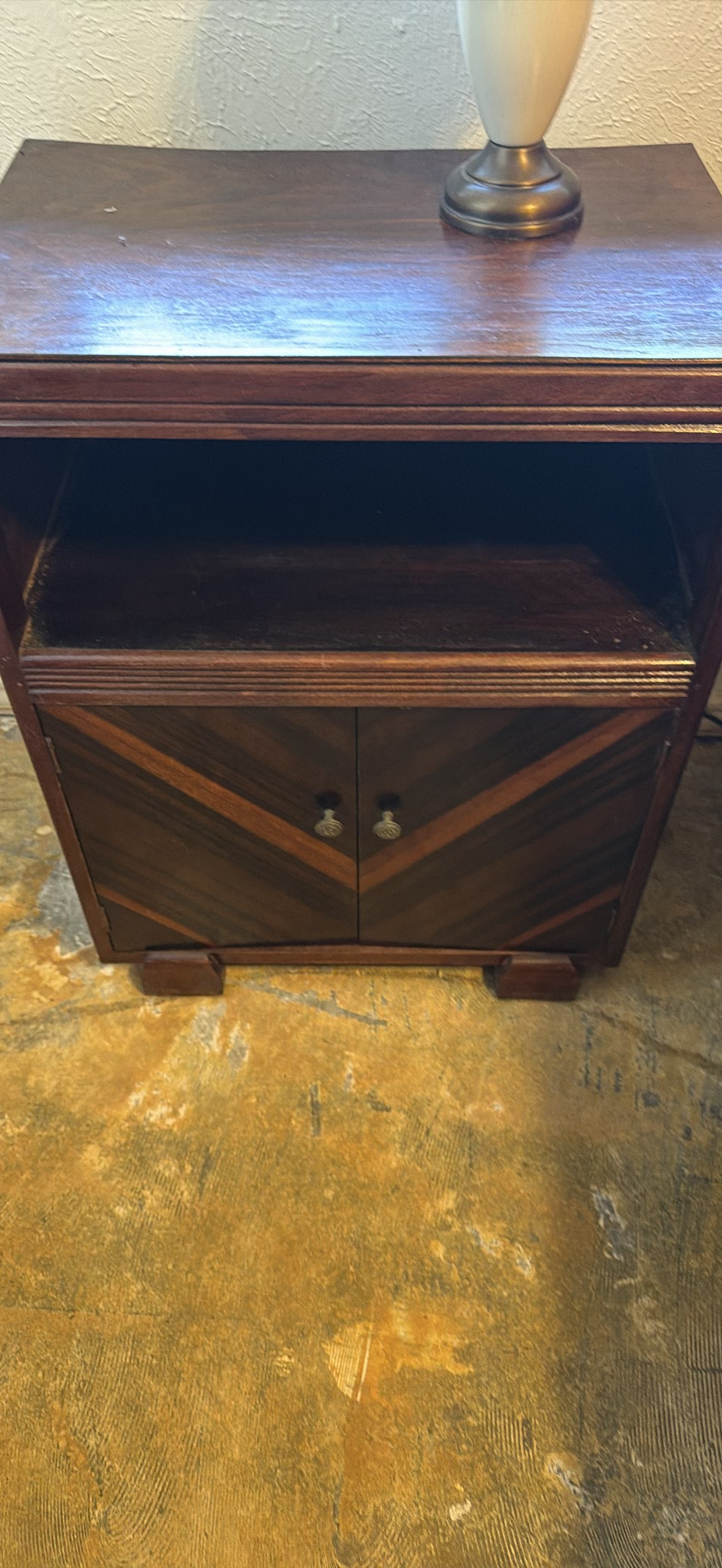 Antique dark wood bedroom furniture set - image 5 of 10