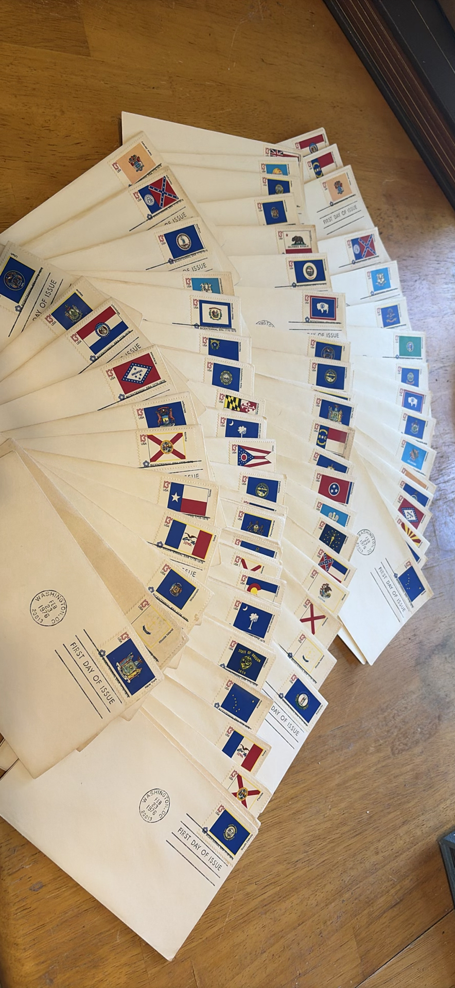 First Day of Issue stamp covers and a stack of envelopes - image 3 of 4