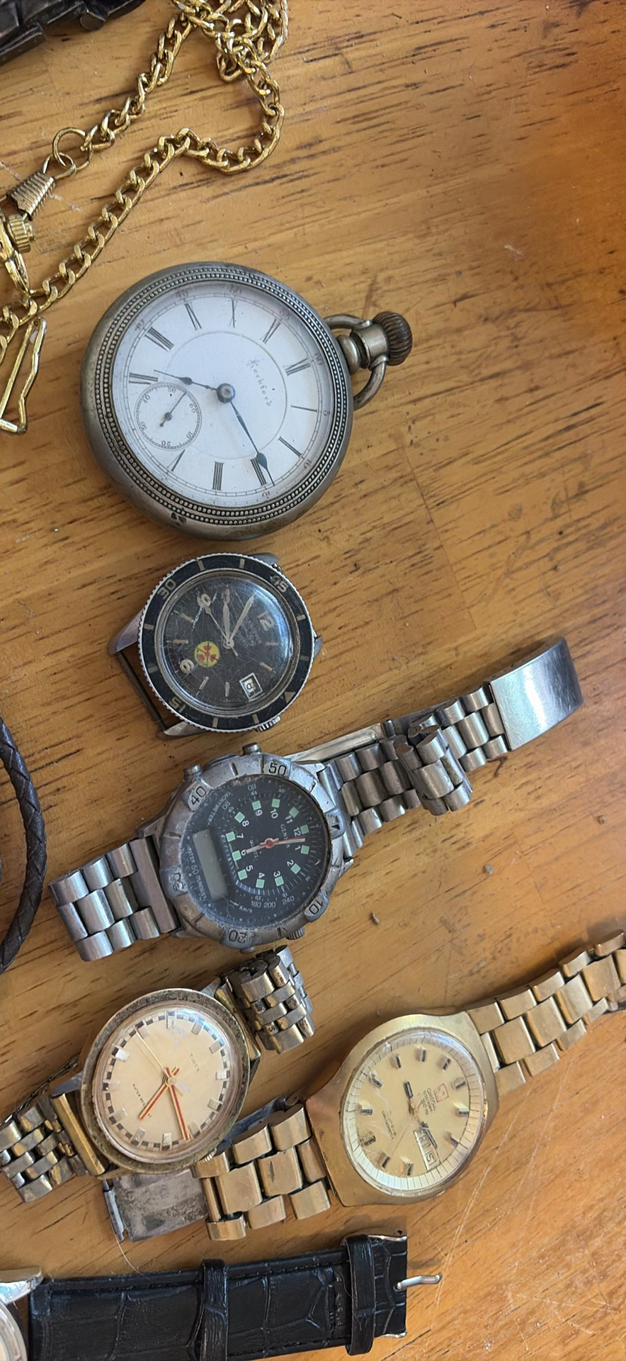 Assorted wristwatches, pocket watches, and jewelry - image 9 of 9