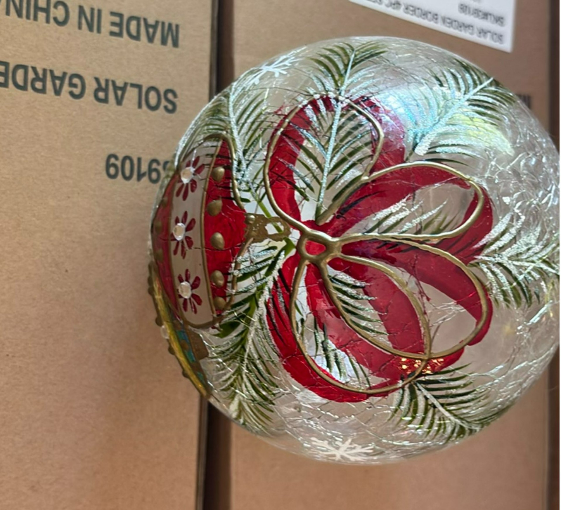 Solar Garden Border 4-Piece Set, Solar Rope Lights, and Christmas Ornament - image 2 of 5