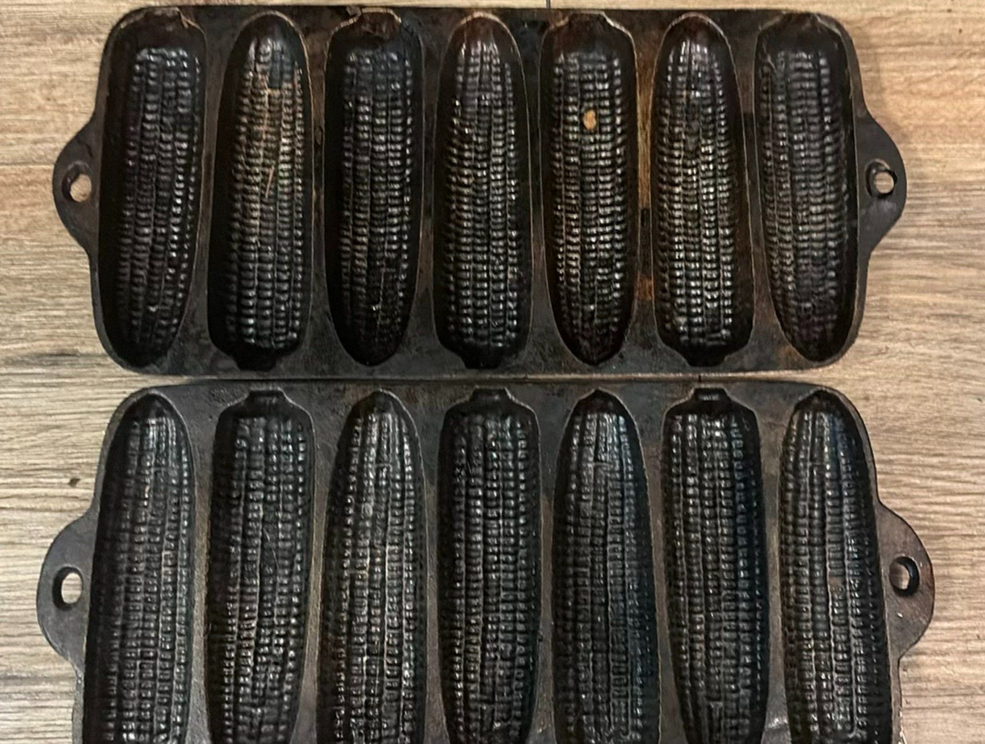 Cast iron cookware collection (dutch oven, segmented skillet, and ribbed grill pans) - image 2 of 6