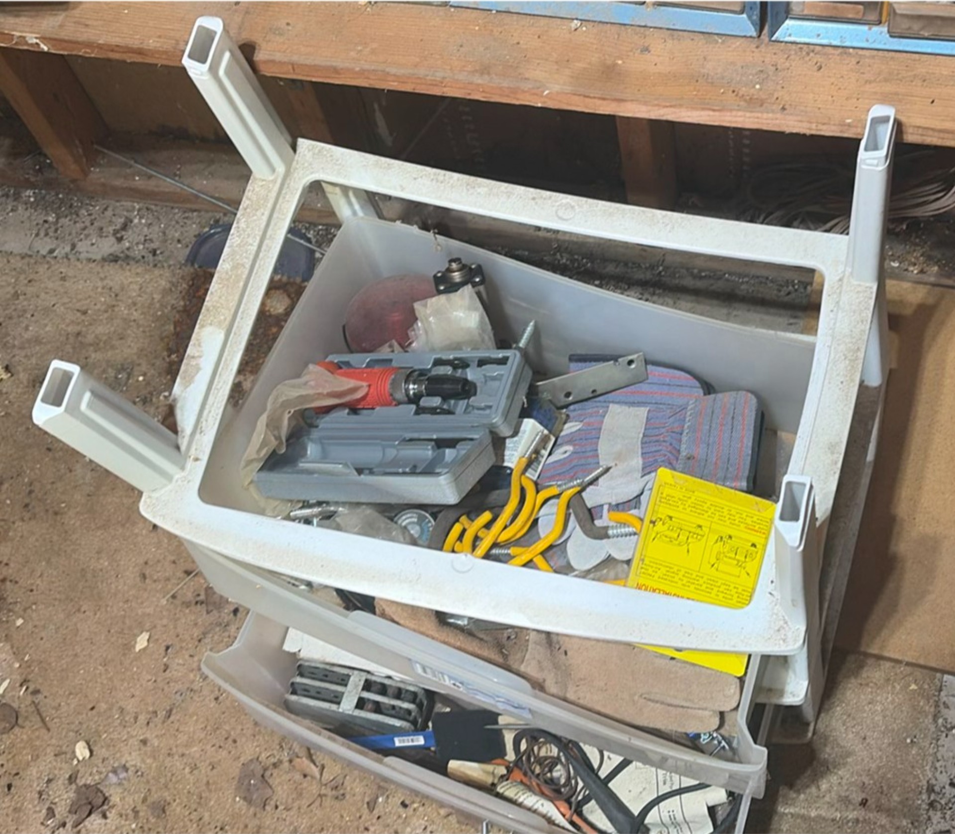 Garage workshop with power tools and hardware storage - image 7 of 18