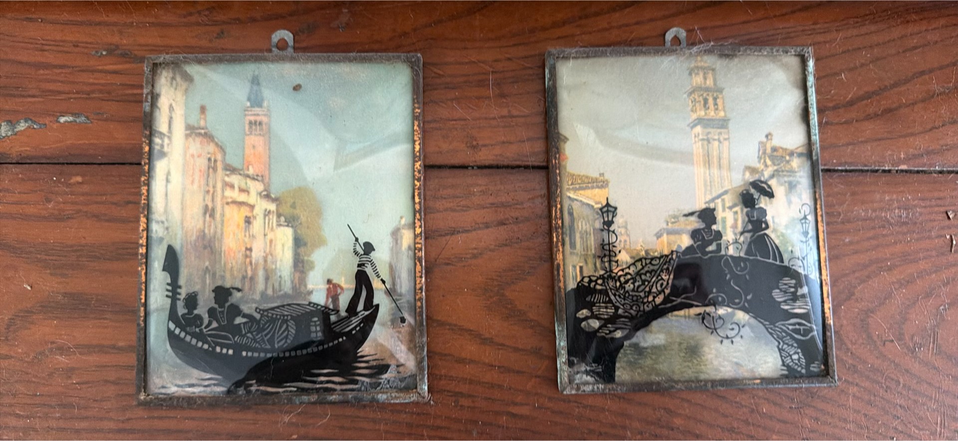 Vintage Mantel Clock with Nautical and Landscape Art - image 3 of 25