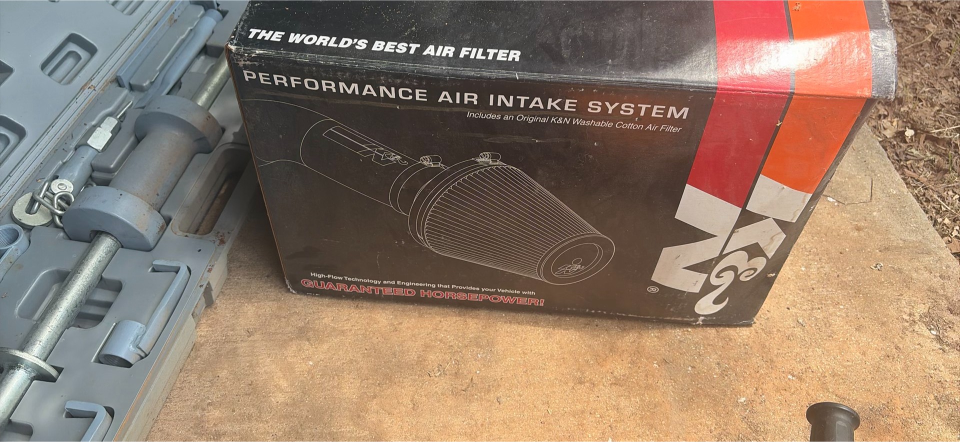 Angle grinder, air filter kit, and assorted tool cases - image 3 of 8