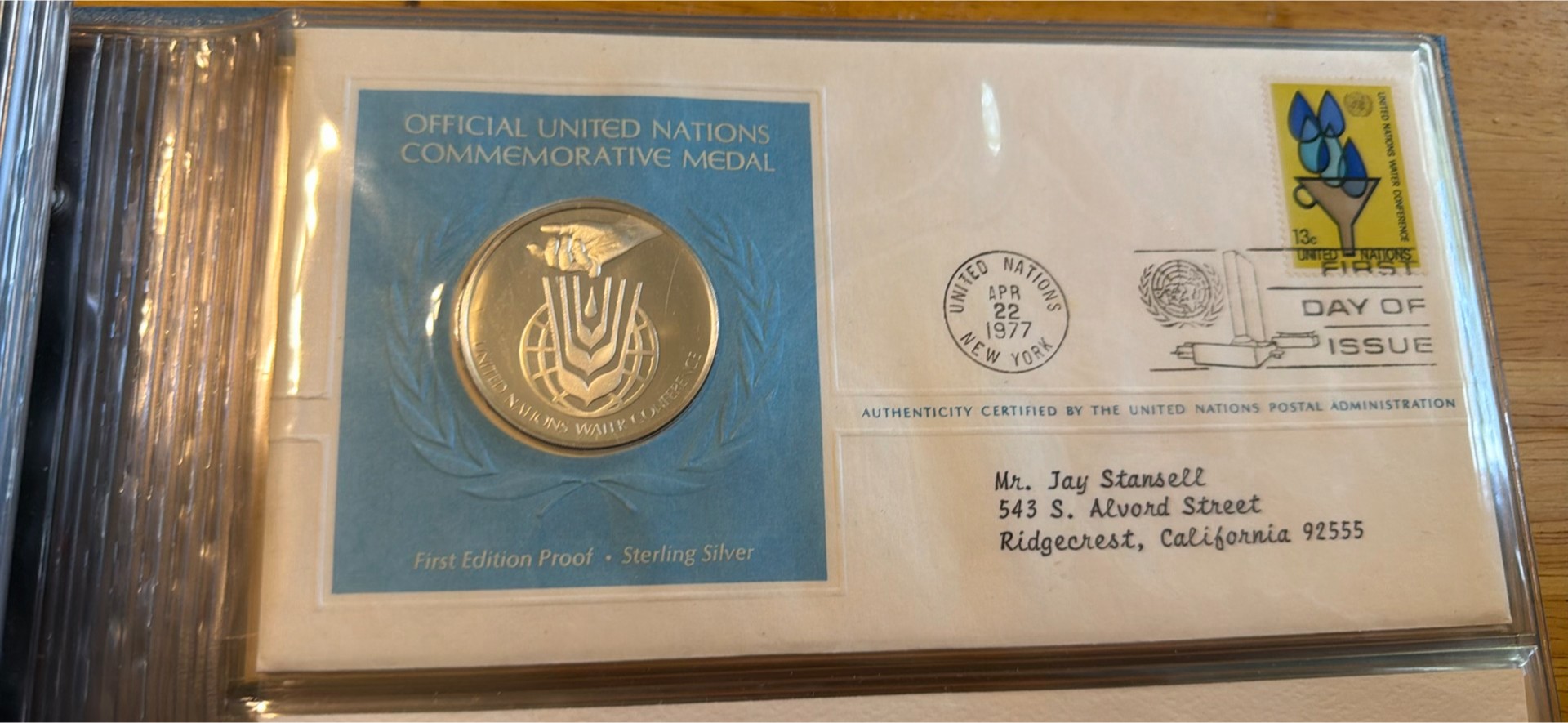 Official United Nations Commemorative Medal – First Edition Proof Silver Collection - image 3 of 7