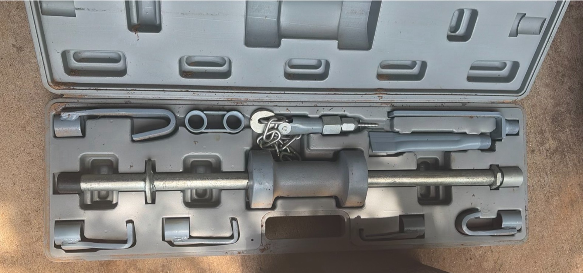 Angle grinder, air filter kit, and assorted tool cases - image 2 of 8