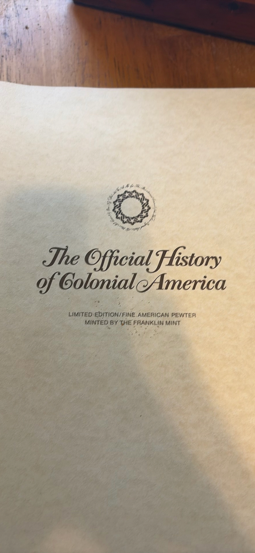 The Official History of Colonial America commemorative pewter coin set - image 2 of 6