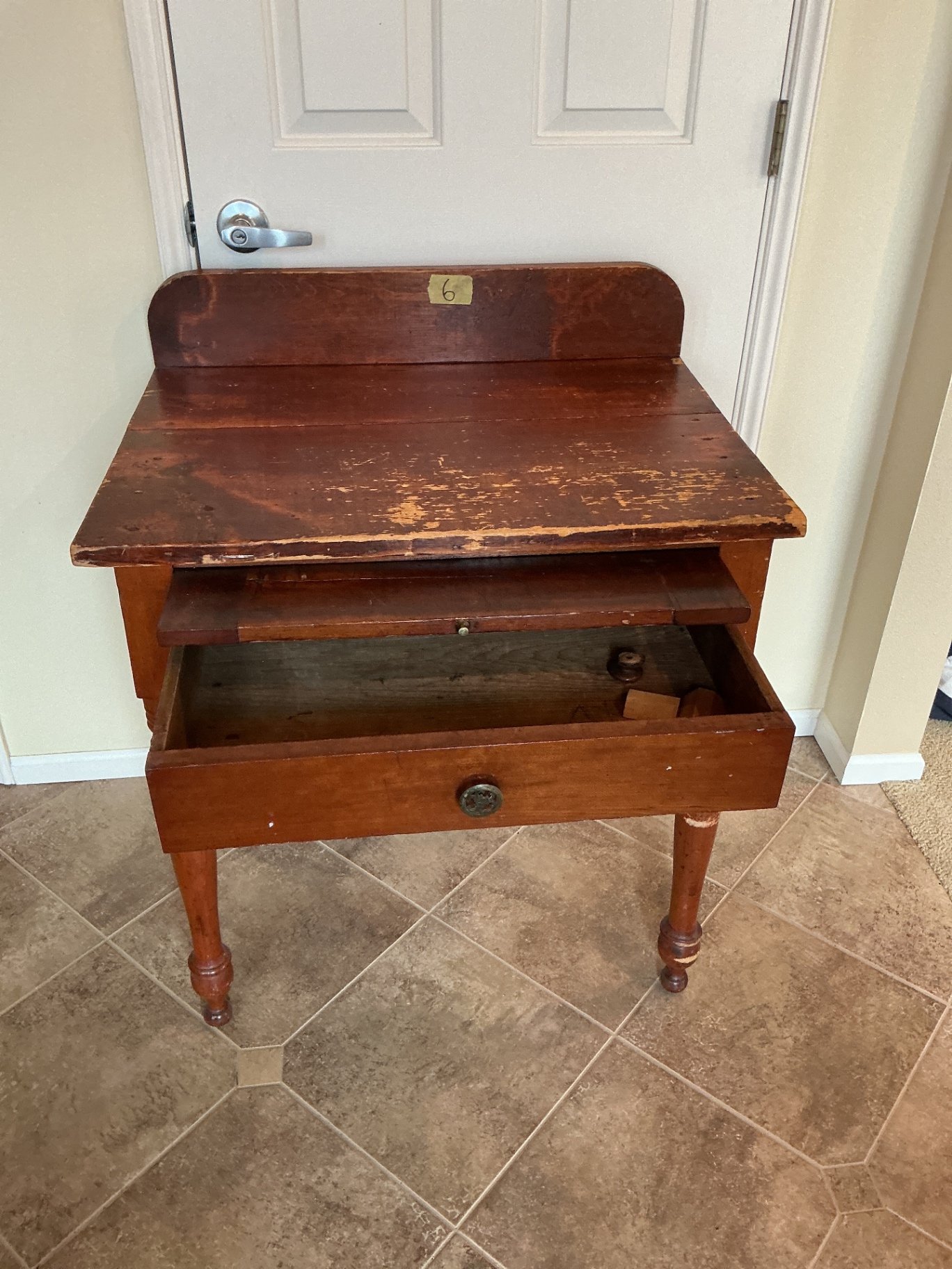Antique cherry wood child’s desk from the 1800’s. - image 2 of 4