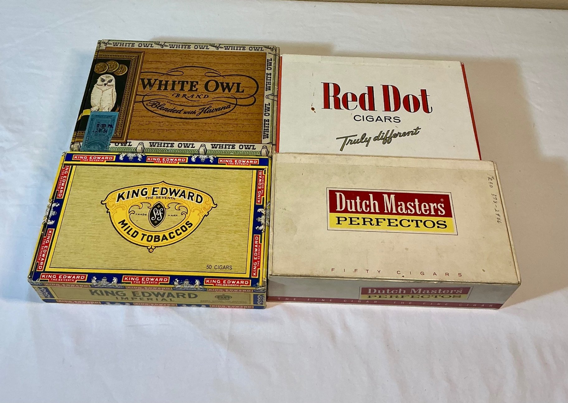 Vintage cigar boxes, lighters, and umbrella stand - image 8 of 10