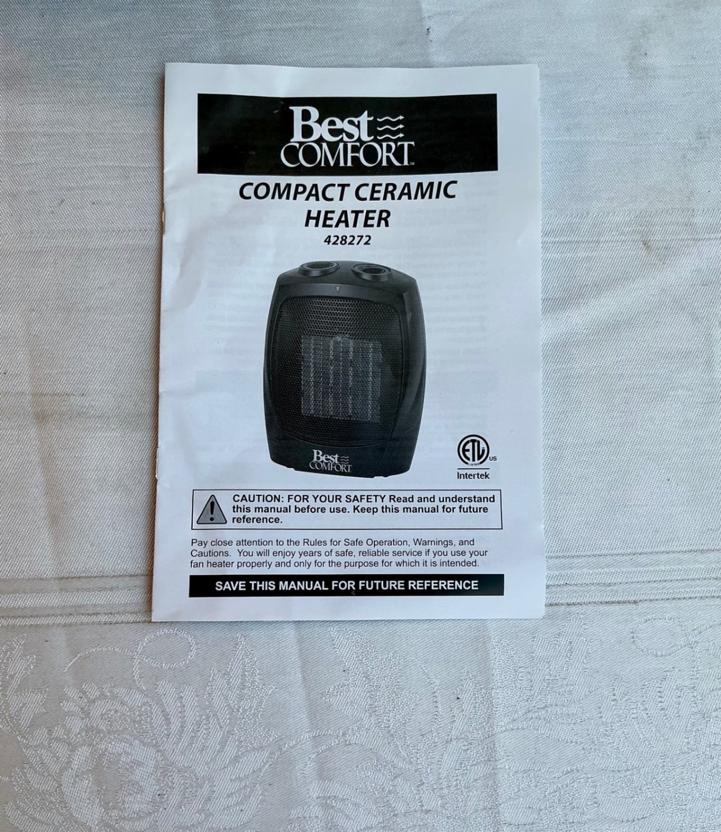 Best Comfort Compact Ceramic Heater with Box and Manual - image 2 of 3