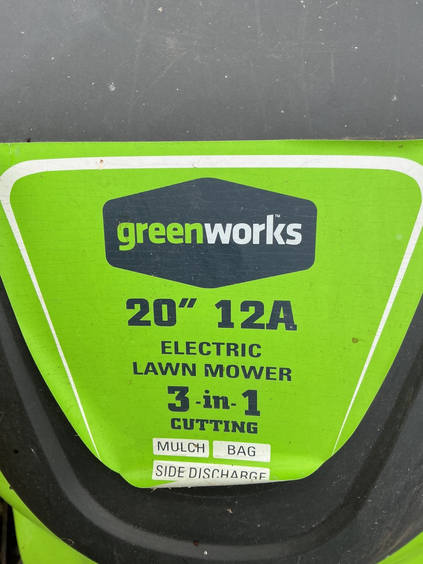 Green Works Lawn Mower,electric, long ext. cord - image 3 of 5